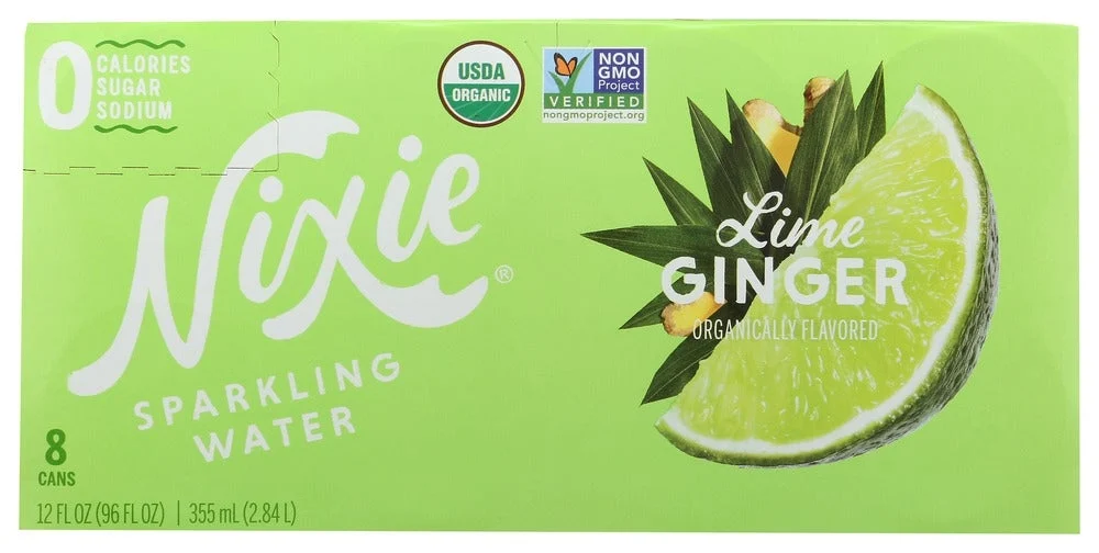 Water, Sparkling, Lime Ginger,24 - 12 FLUID