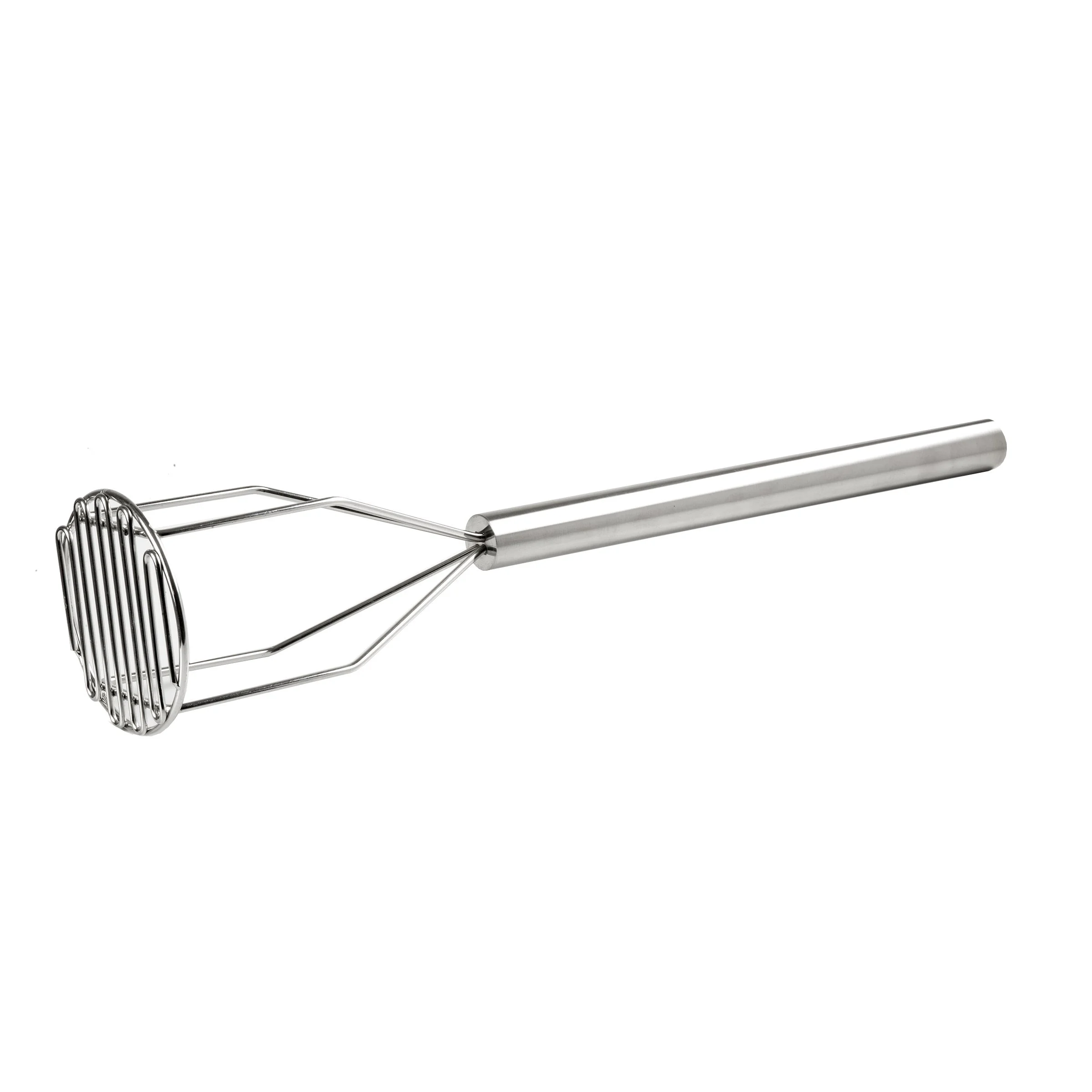Mashers, Potato, Round, Chrome Plated Steel, 24 Inch Handle,1 - 1 EACH