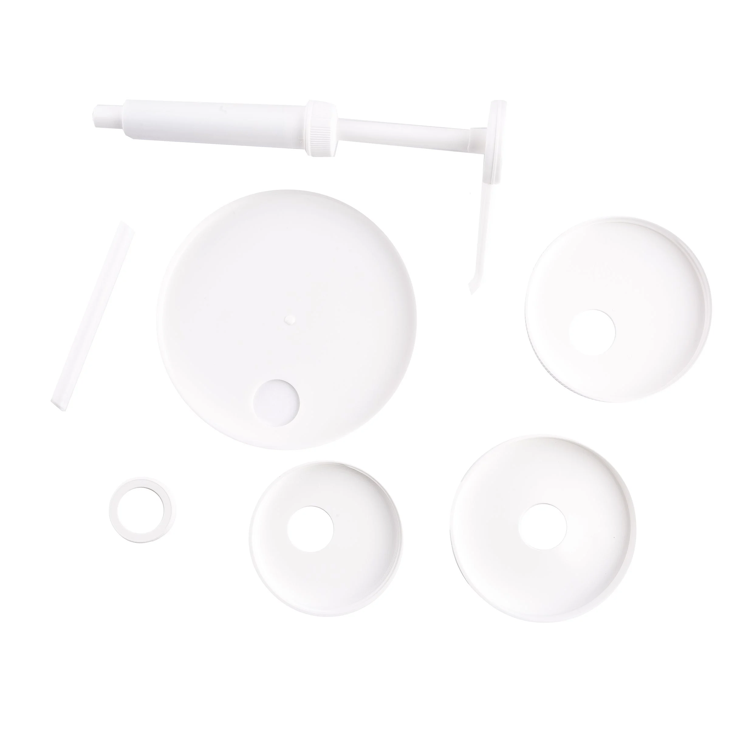 Pump Kit, 1 Ounce, White, Plastic, with Adaptor Caps,1 - 1 EACH