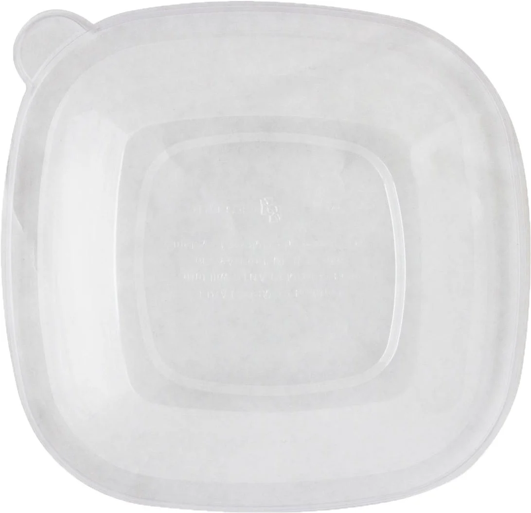 Lids, Flat, Plastic, Clear, Square,4 - 50 COUNT