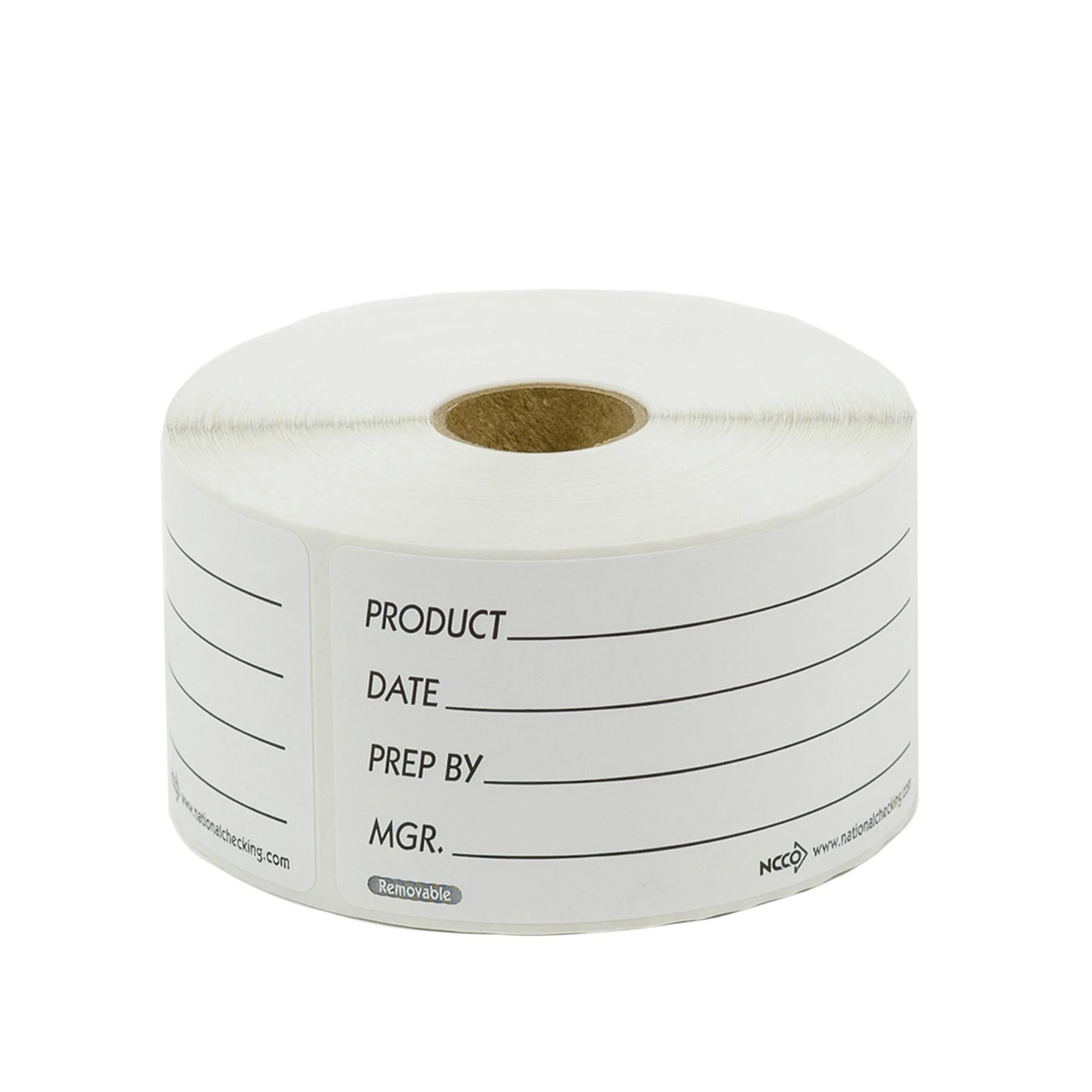 Labels, Product, 2 x 4 Inch, Removeable, White with Black Front, Rectangular,1 - 500 COUNT