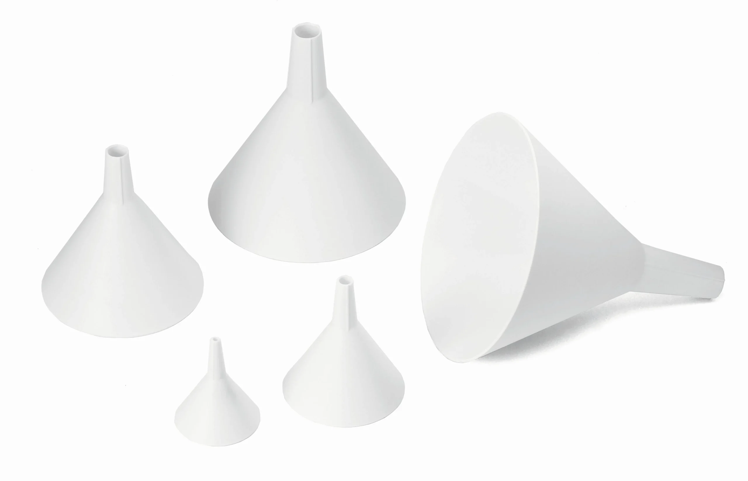 Funnel Set, 5-Piece, Plastic,1 - 1 EACH