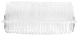 Containers, 10 Inch, Plastic, Clear, Shallow,200 - 1 EACH
