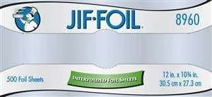 Foil Sheets, 12 x 10 Inch, Interfolded,6 - 500 COUNT