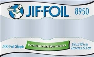 Foil Sheets, 9 x 10.75 Inch, Interfolded,6 - 500 COUNT