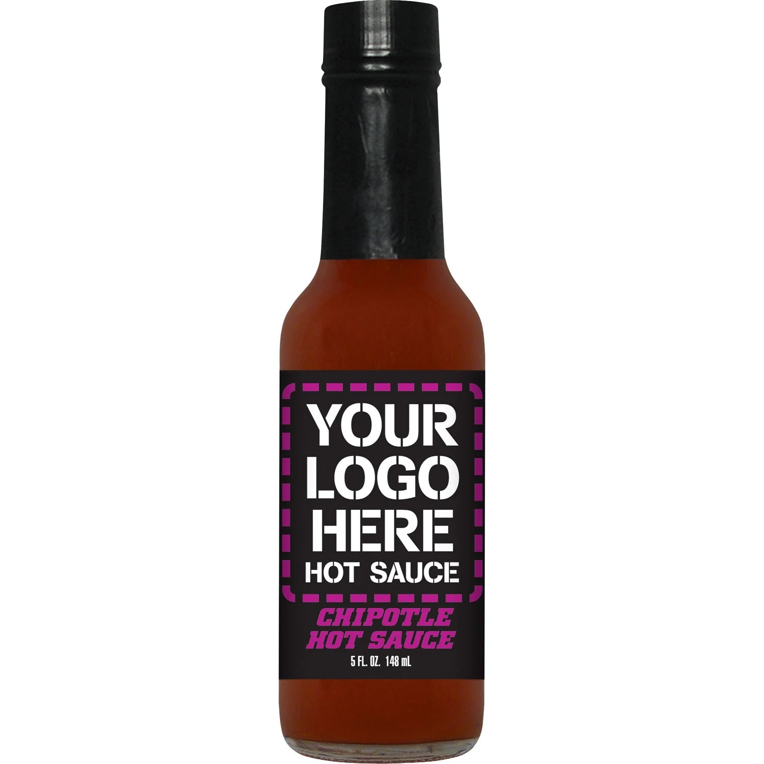Sauce, Hot, Chipotle, Custom Label,24 - 5 FLUID