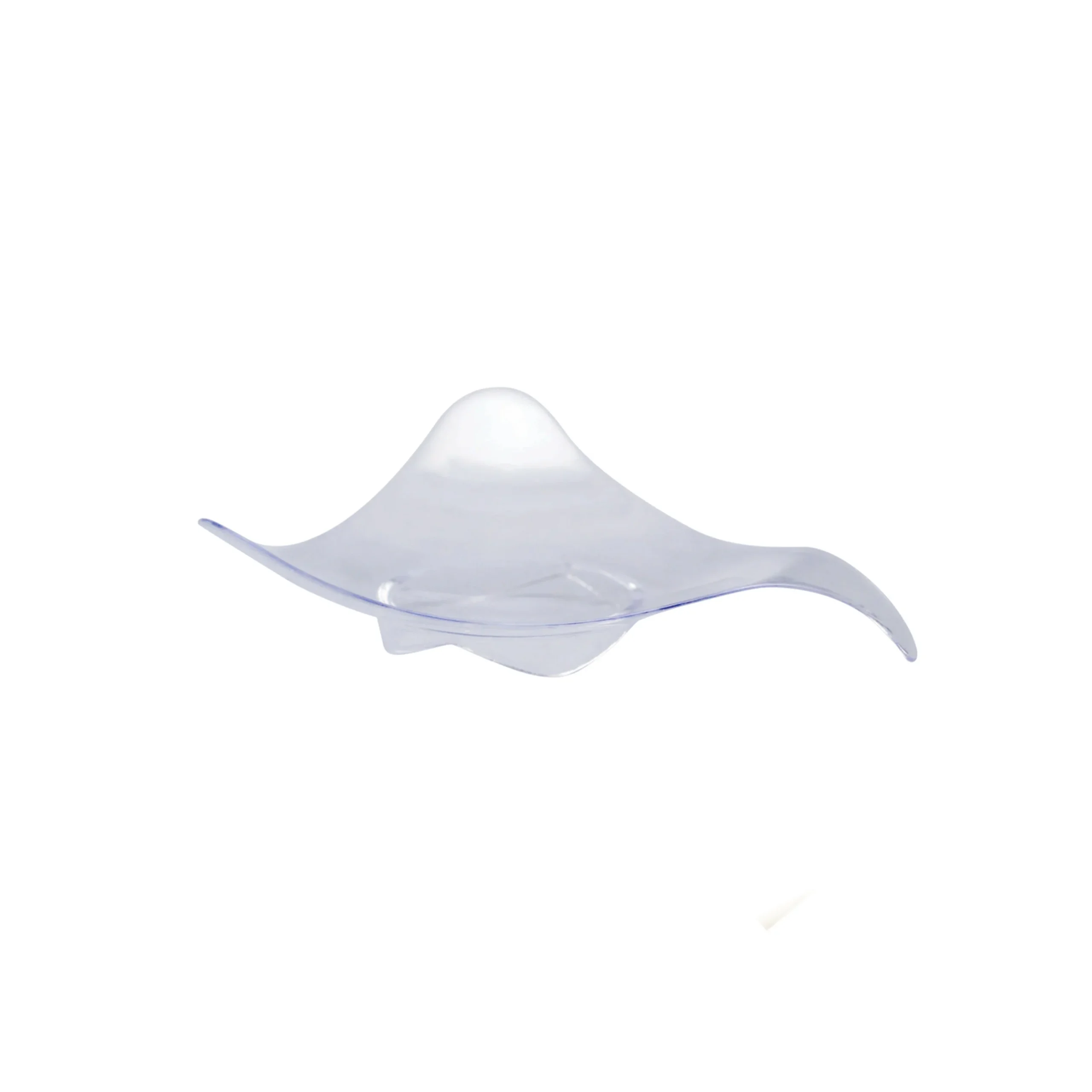Dishes, Mini, 3 x 3 x 0.5 Inch, Plastic, Clear, Triangular, Recyclable,30 - 20 COUNT