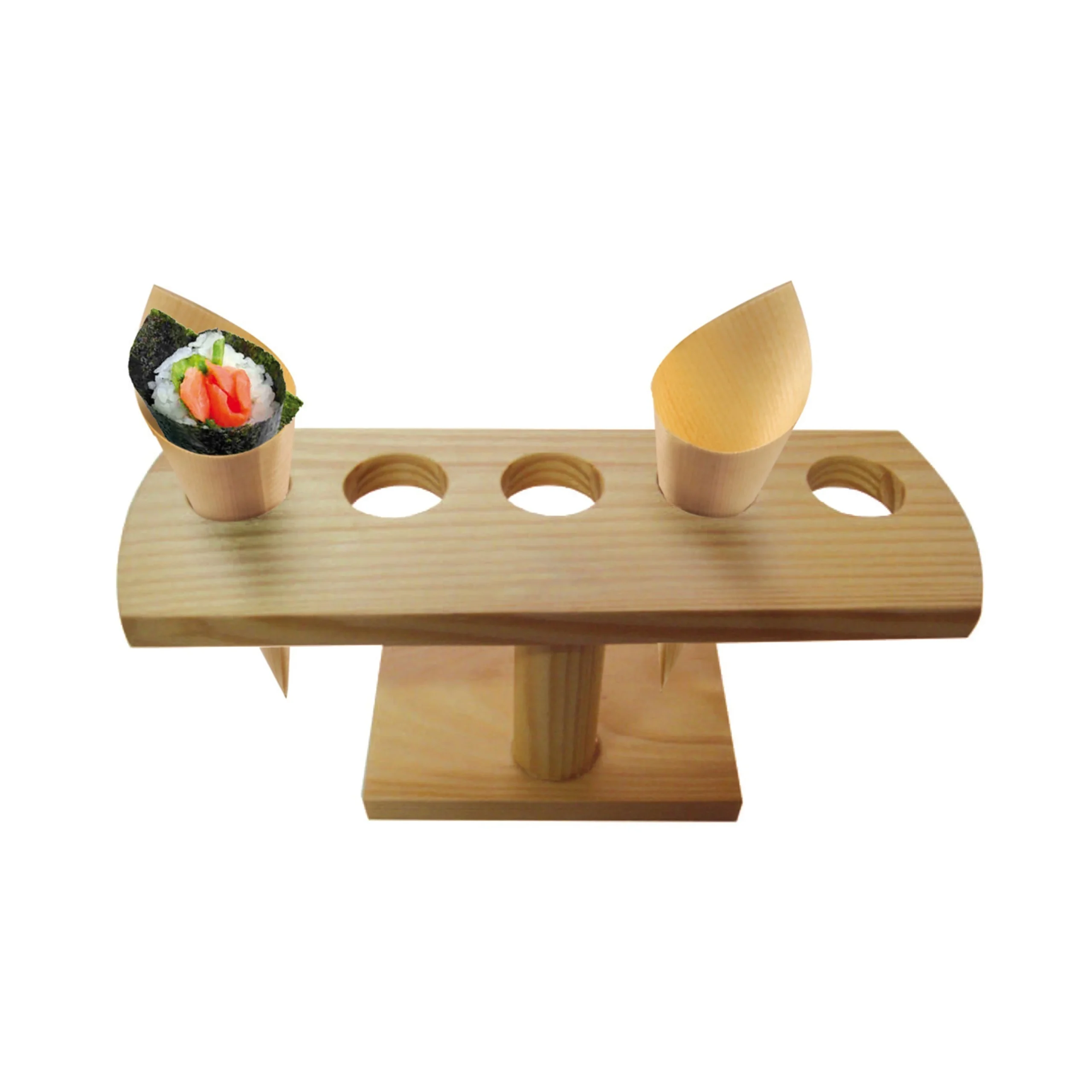 Trays, Cone, 9.2 x 3.1 x 3.7 Inch, Natural, Bamboo,1 - 10 COUNT