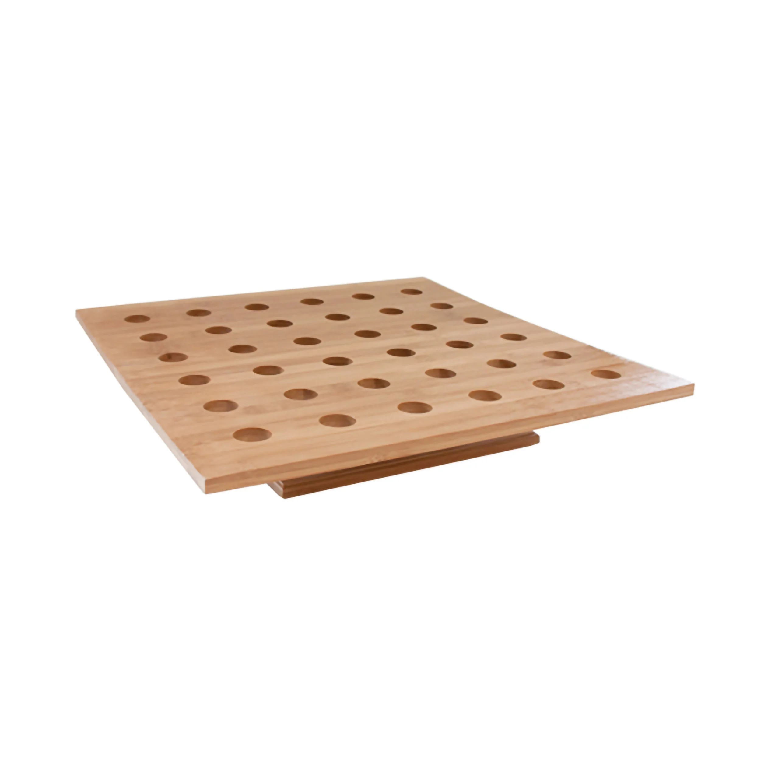 Tray, Cone, 15.7 x 15.7 x 3 Inch, Natural, Bamboo, 36 Holes,1 - 1 EACH