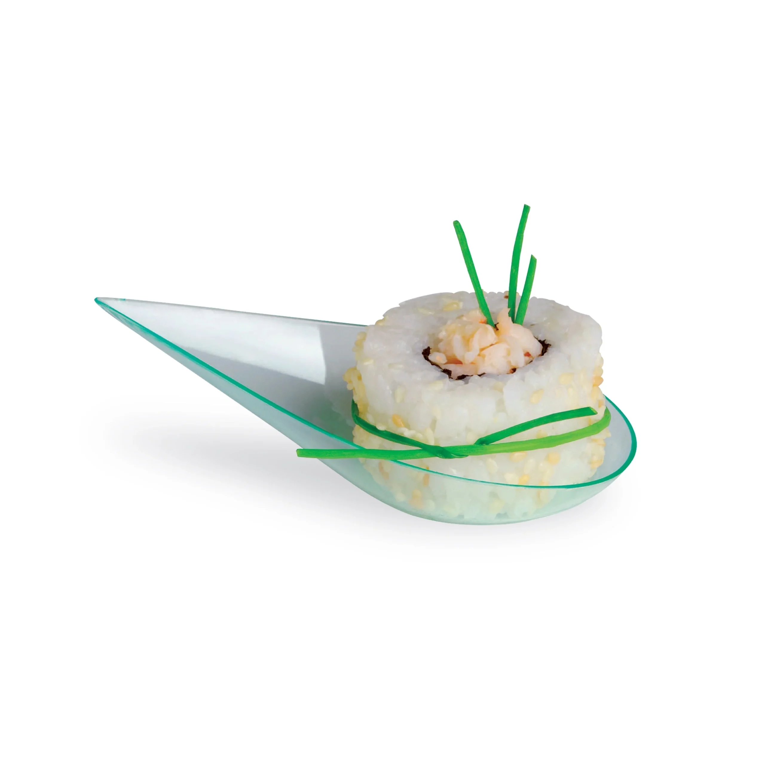 Dish, 0.25 Ounce 4 x 1.9 x 1 Inch, Plastic, Clear Green, Drop Shaped, Recyclable, 0.25 Ounce,15 - 20 COUNT
