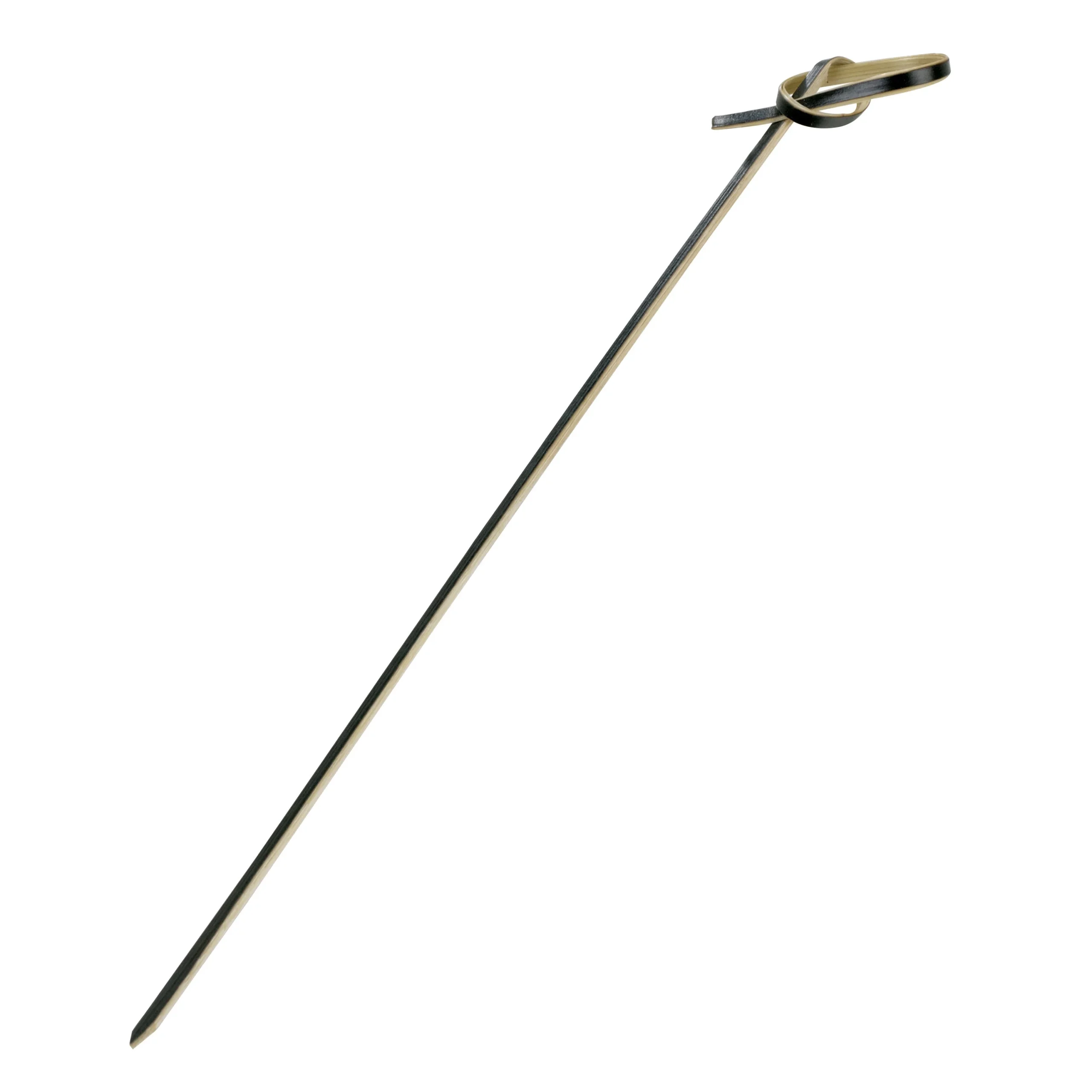 Skewers, Loko, 5.9 Inch, Bamboo, Black, Looped, 5.9 Linear Inch,20 - 100 COUNT