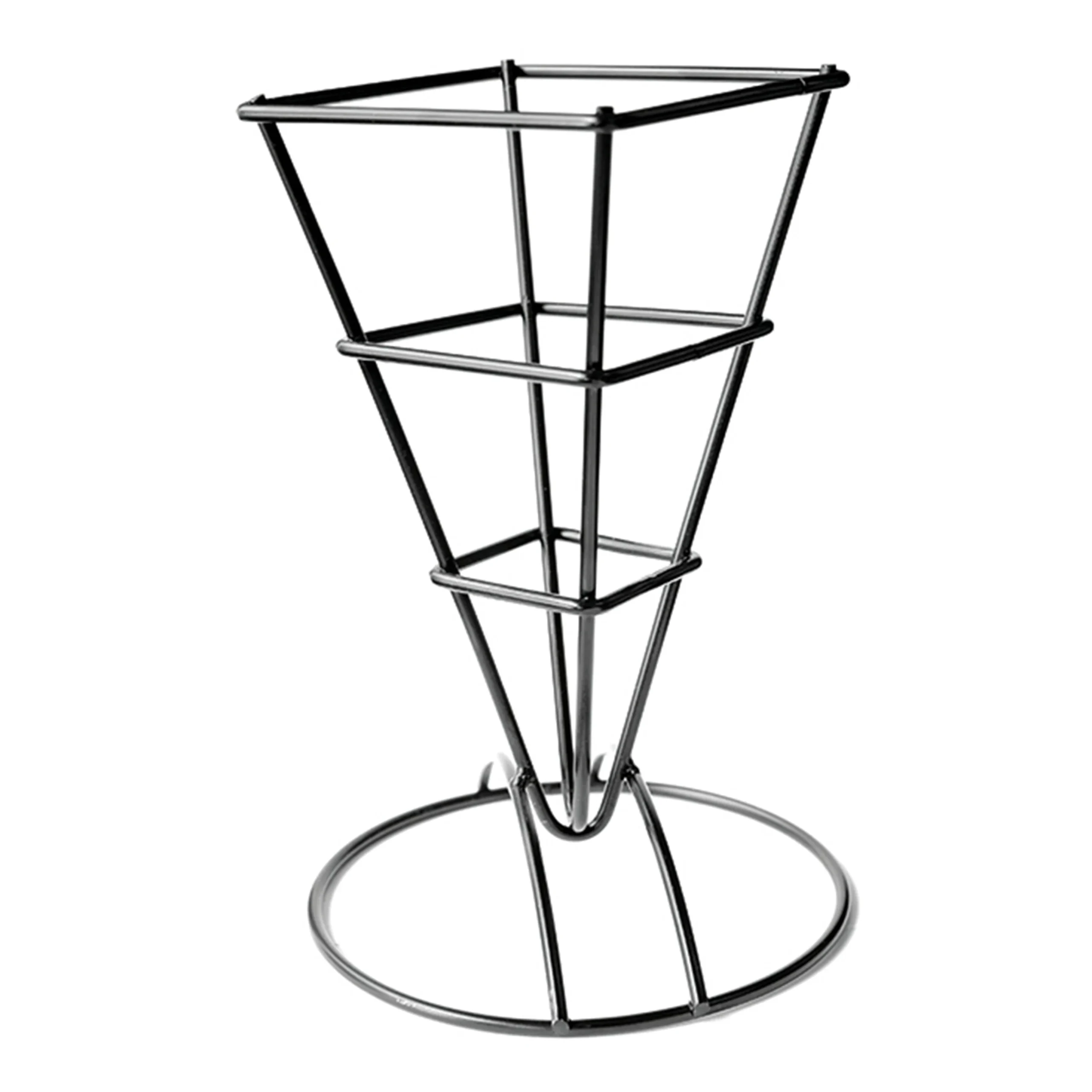 Holders, Cone, 2.5 x 2.5 x 6.5 Inch, Metal, Black,1 - 6 COUNT
