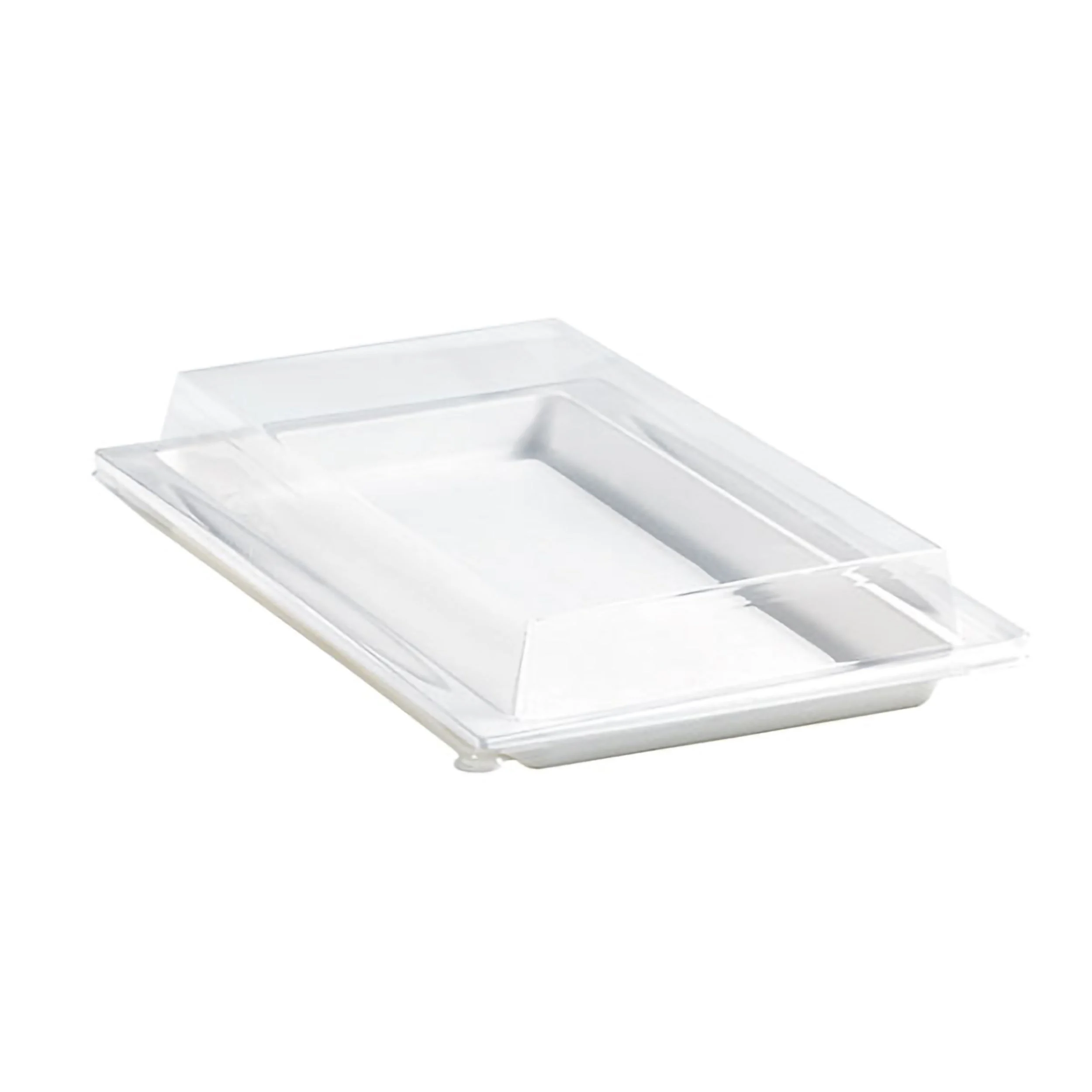 Lids, 10.9 x 7.75 x 1.45 Inch, Plastic, Clear, Rectangular, PET,1 - 200 COUNT