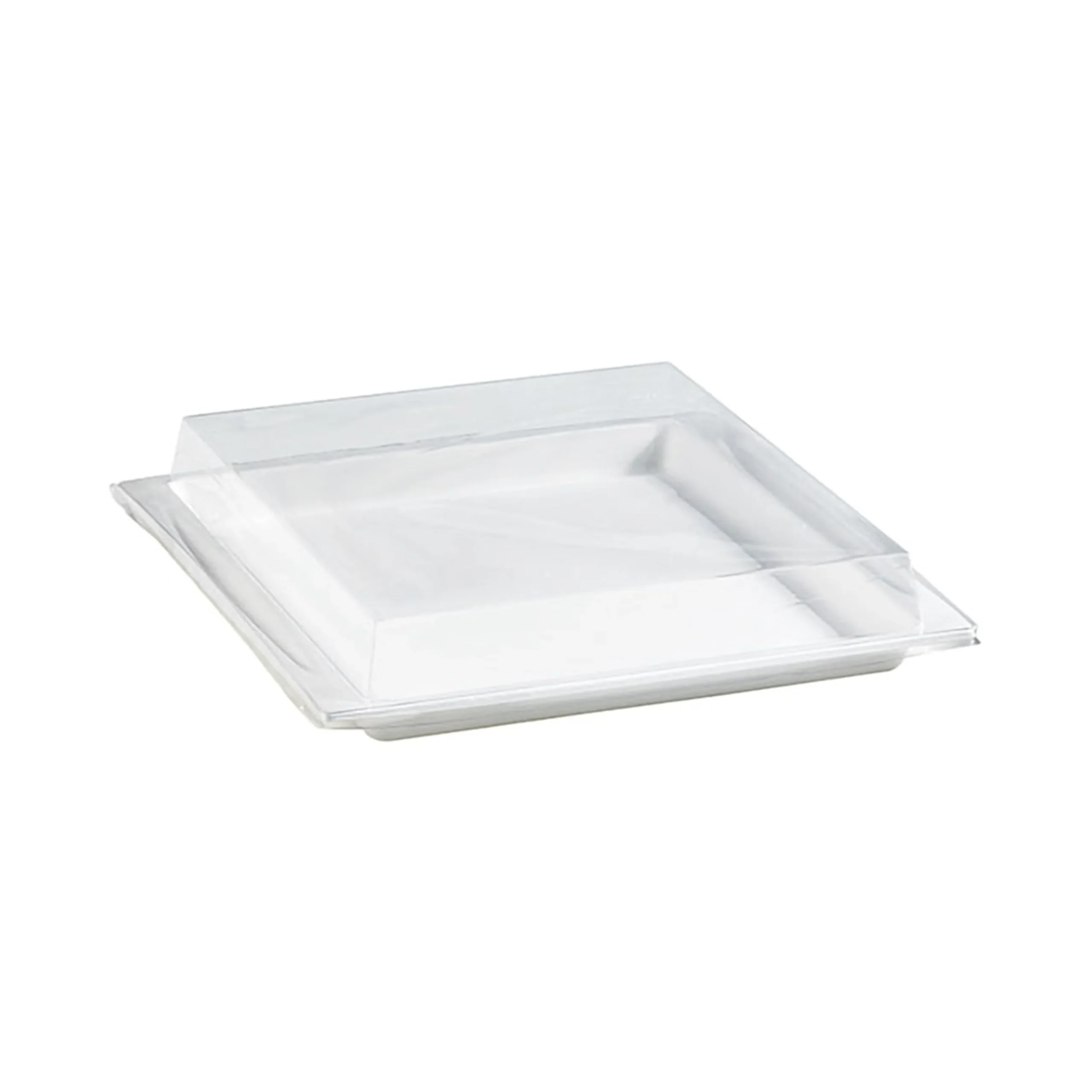 Lids, 10.4 x 10.8 x 1.4 Inch, Plastic, Clear, Rectangular, PET,1 - 200 COUNT