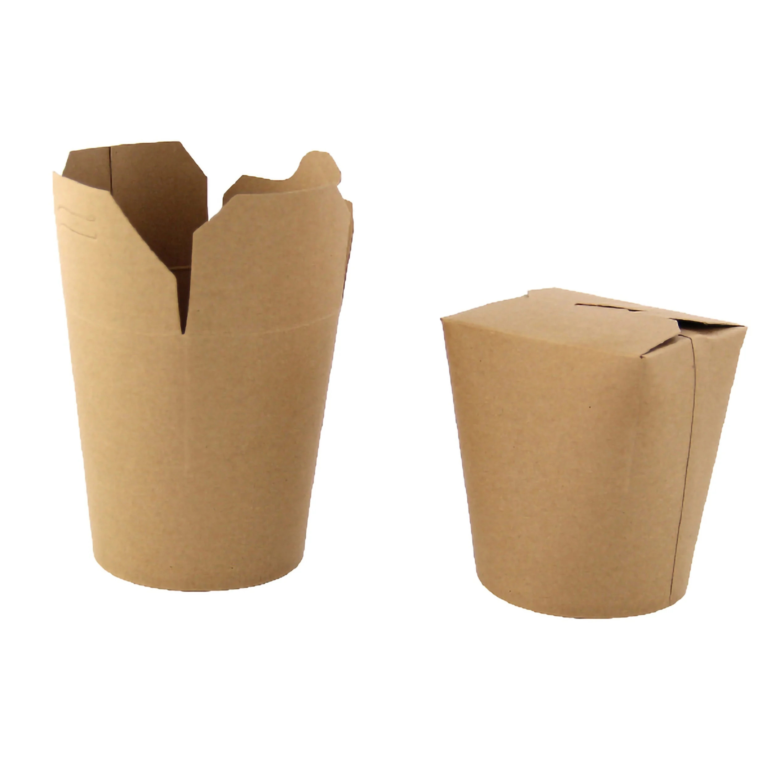 Containers, Take-Out, 26 Ounce, Kraft, Round, 3.9 x 3.6 Inch,20 - 25 COUNT