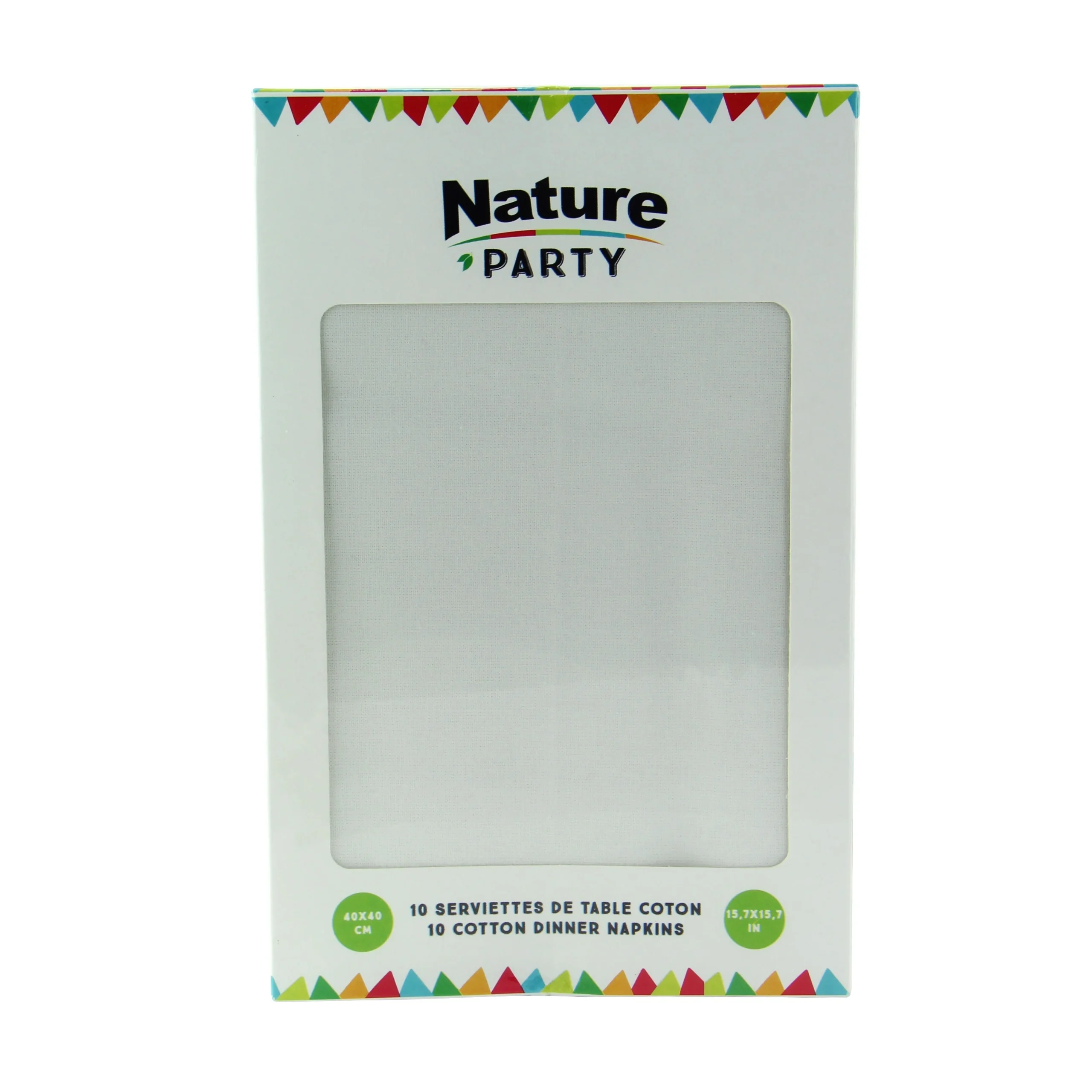 Napkins, Cotton, White, 15.8 x 15.8 Inch,10 - 10 COUNT