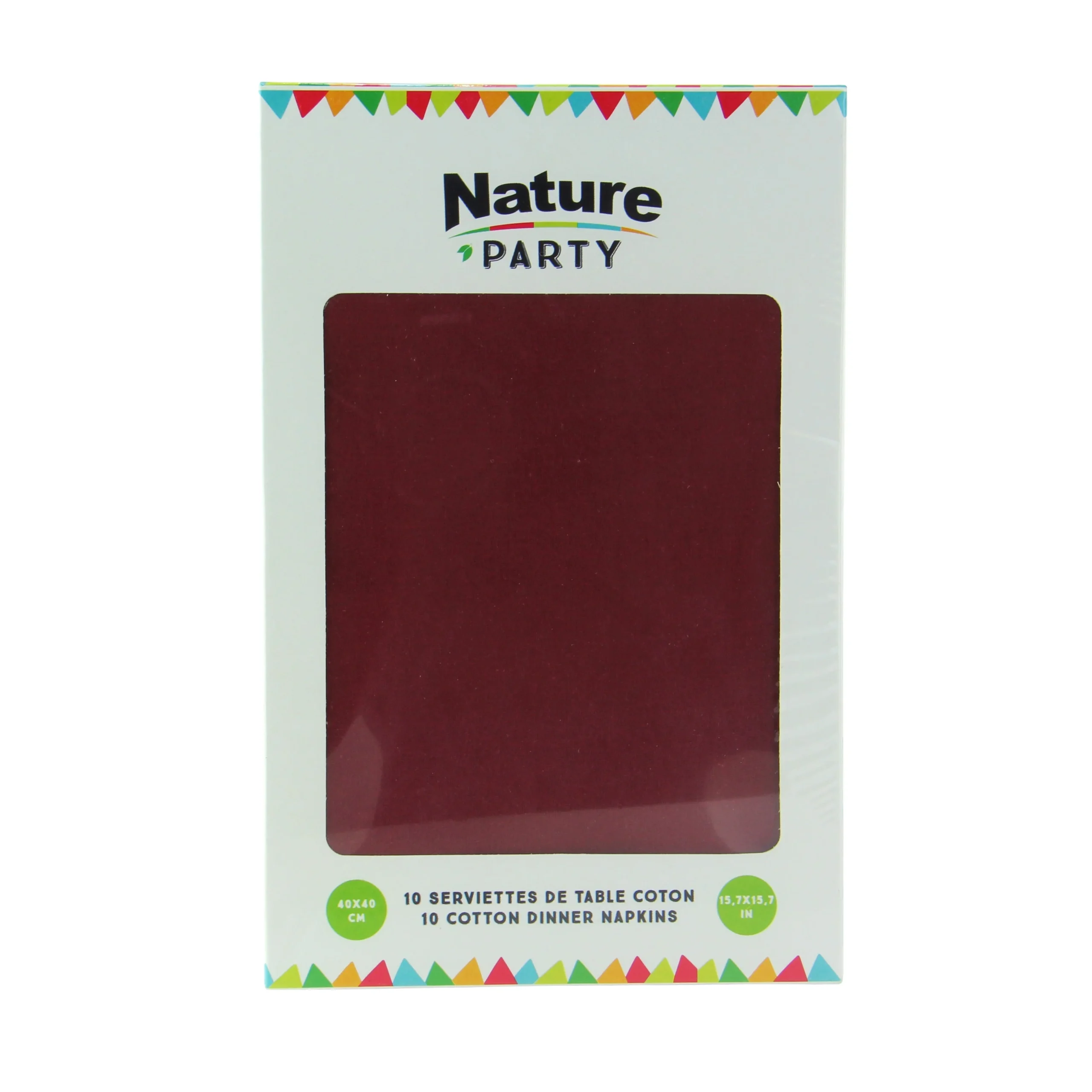 Napkins, Cotton, Red, 15.8 x 15.8 Inch,10 - 10 COUNT