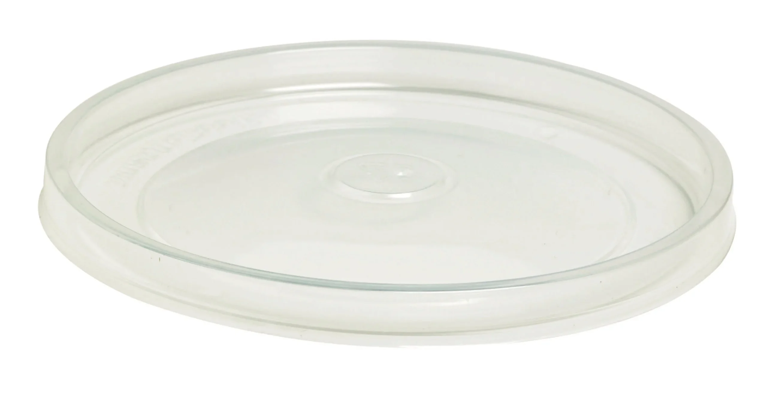 Lids, Flat, Plastic, Clear, Polypropylene, Fits All Size Deli News Cups,10 - 50 COUNT