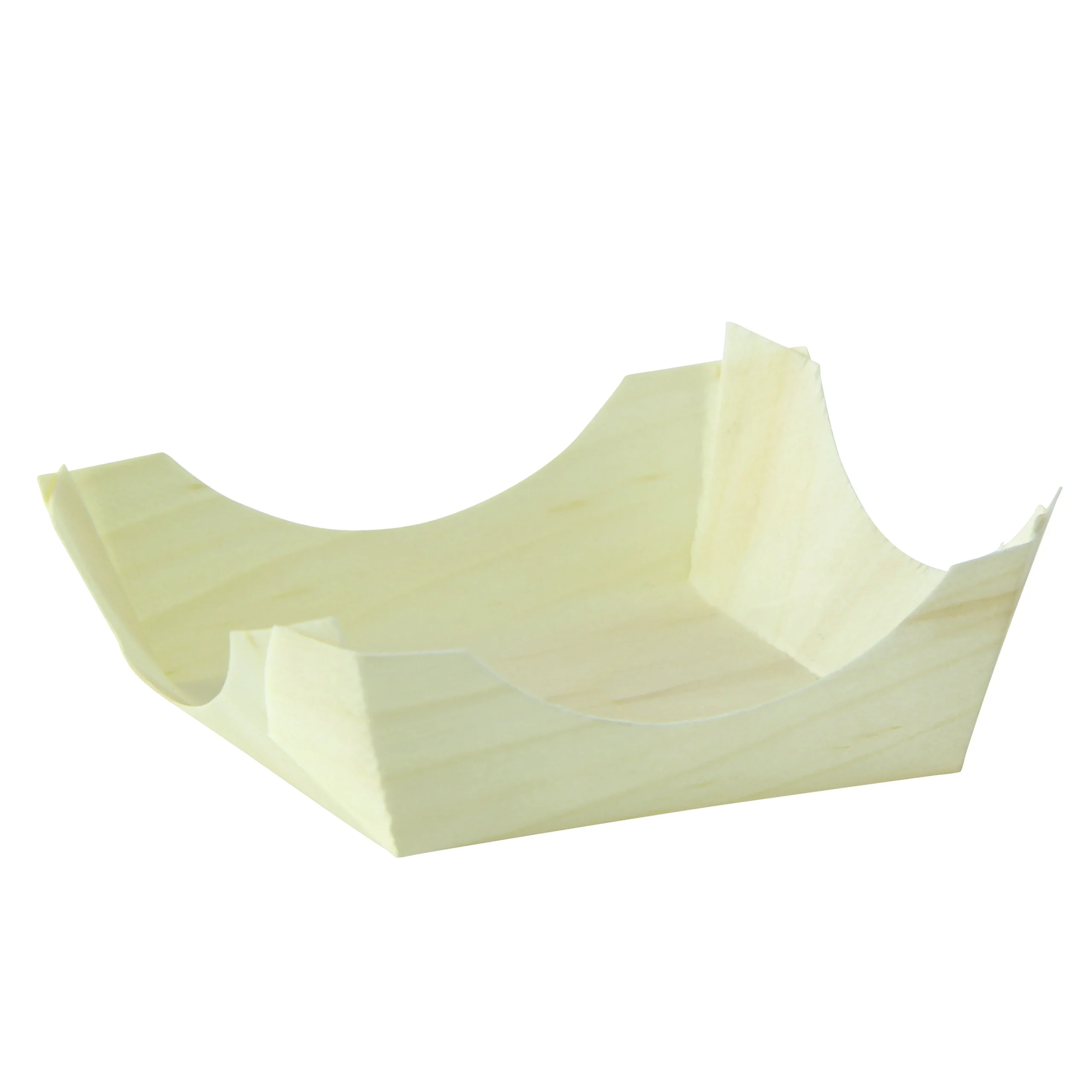 Trays, Food, Wooden, Square,5 - 50 COUNT