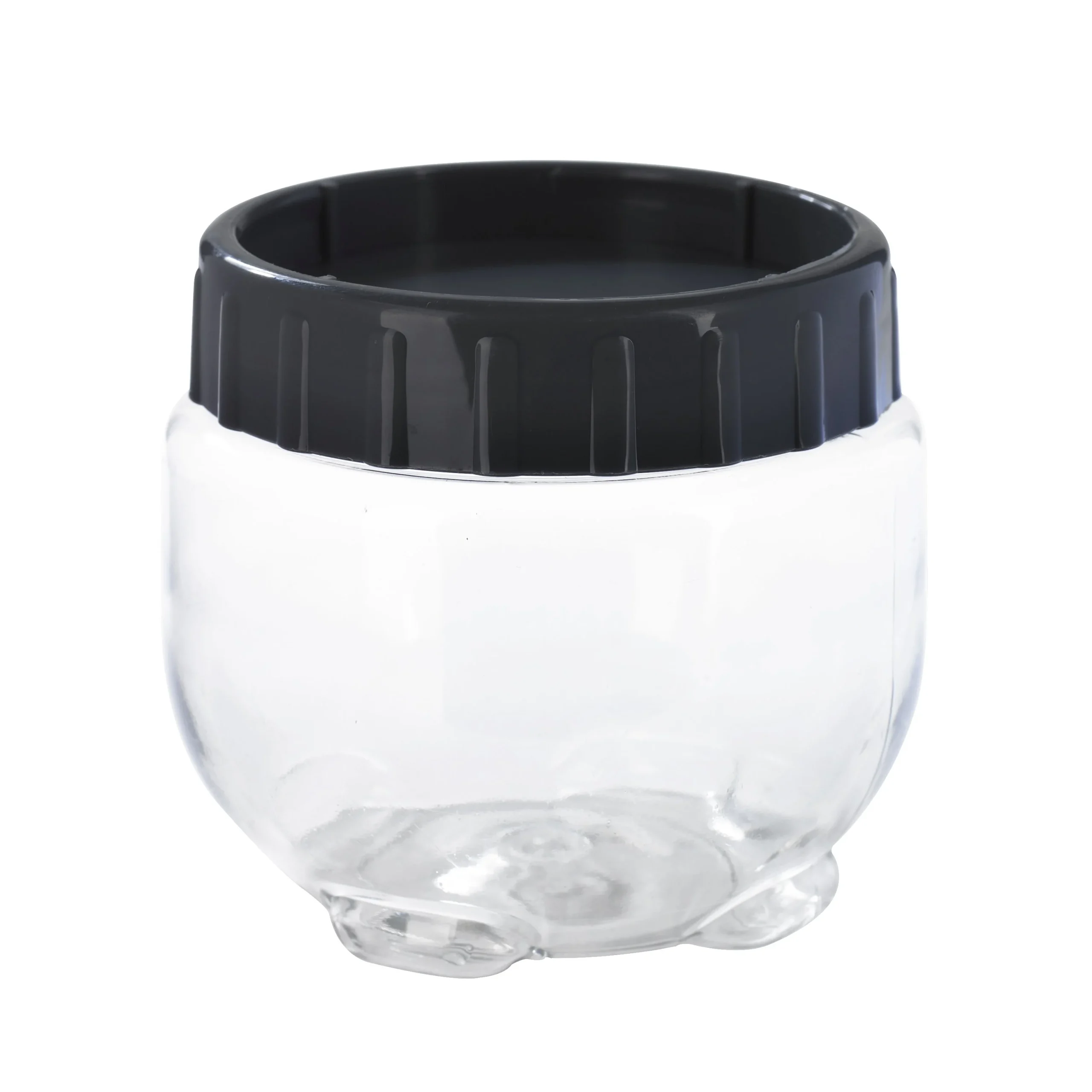 Jars, Bokolocko 19 Ounce, PET Plastic, 3.93 x 3.54 Inch, with Grey Lid,36 - 1 EACH