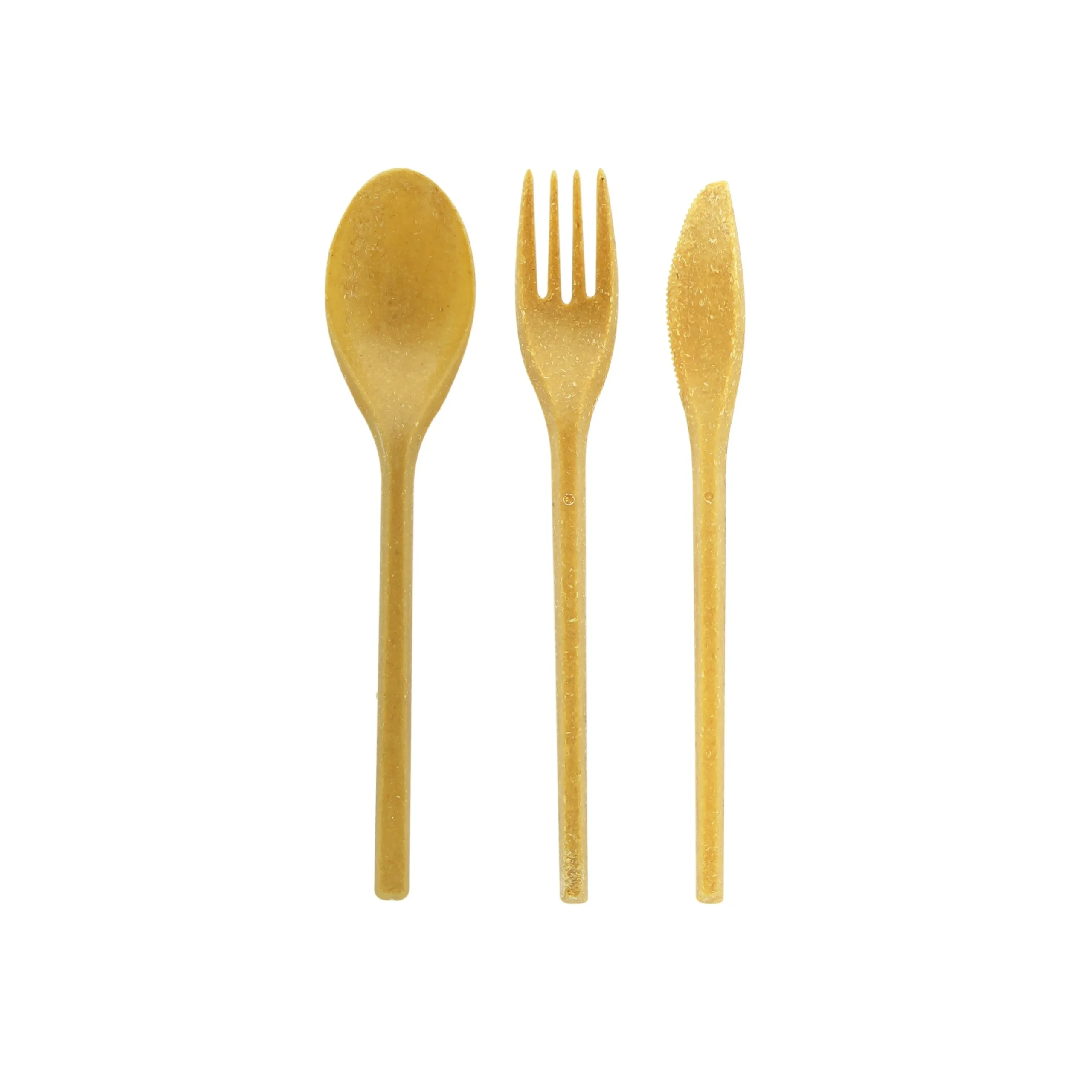 Cutlery Kits, Fork/Knife/Spoon, Wood Fiber Composite, 7.08 Inch,5 - 50 COUNT