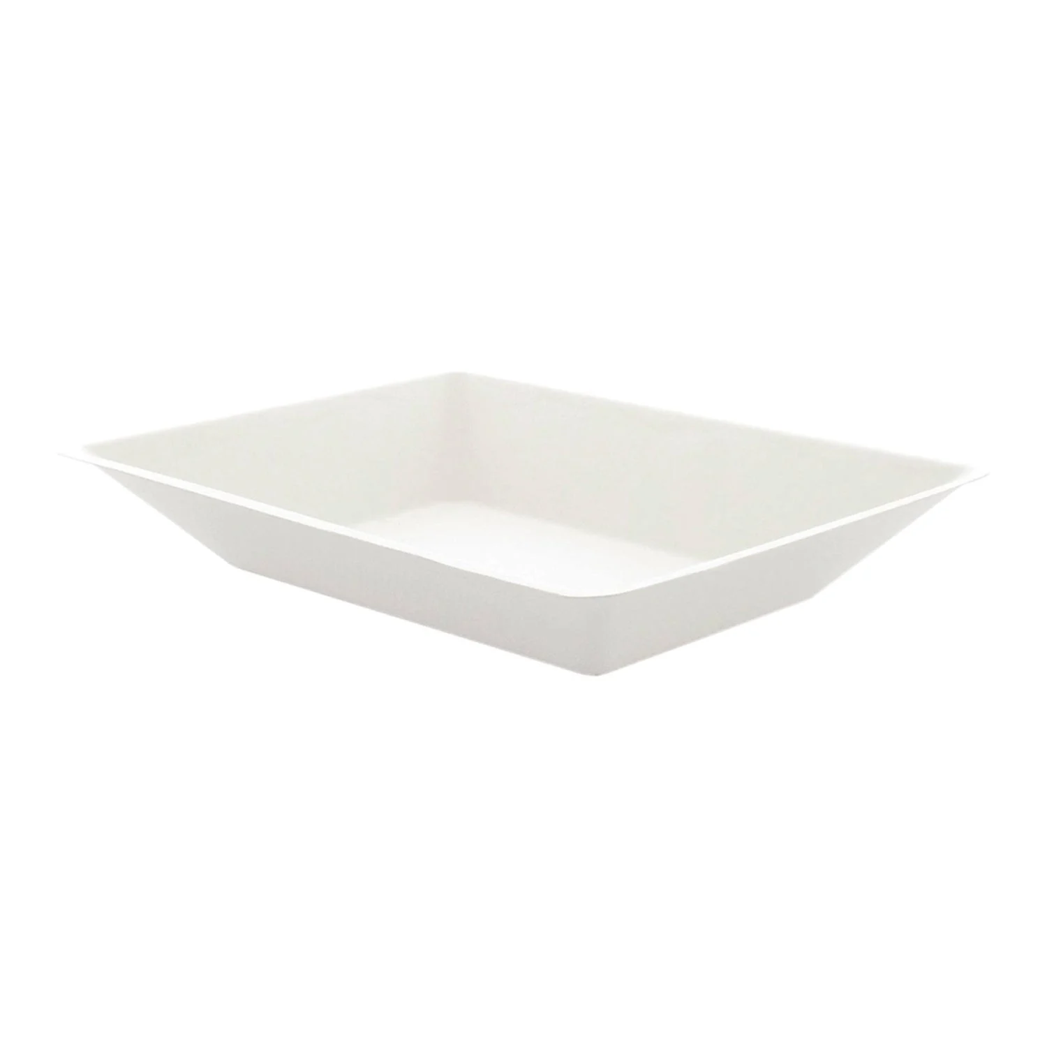 Plates, Eco-Design 6.6 x 5.1 x 1.1 Inch, Sugarcane, White,10 - 50 COUNT