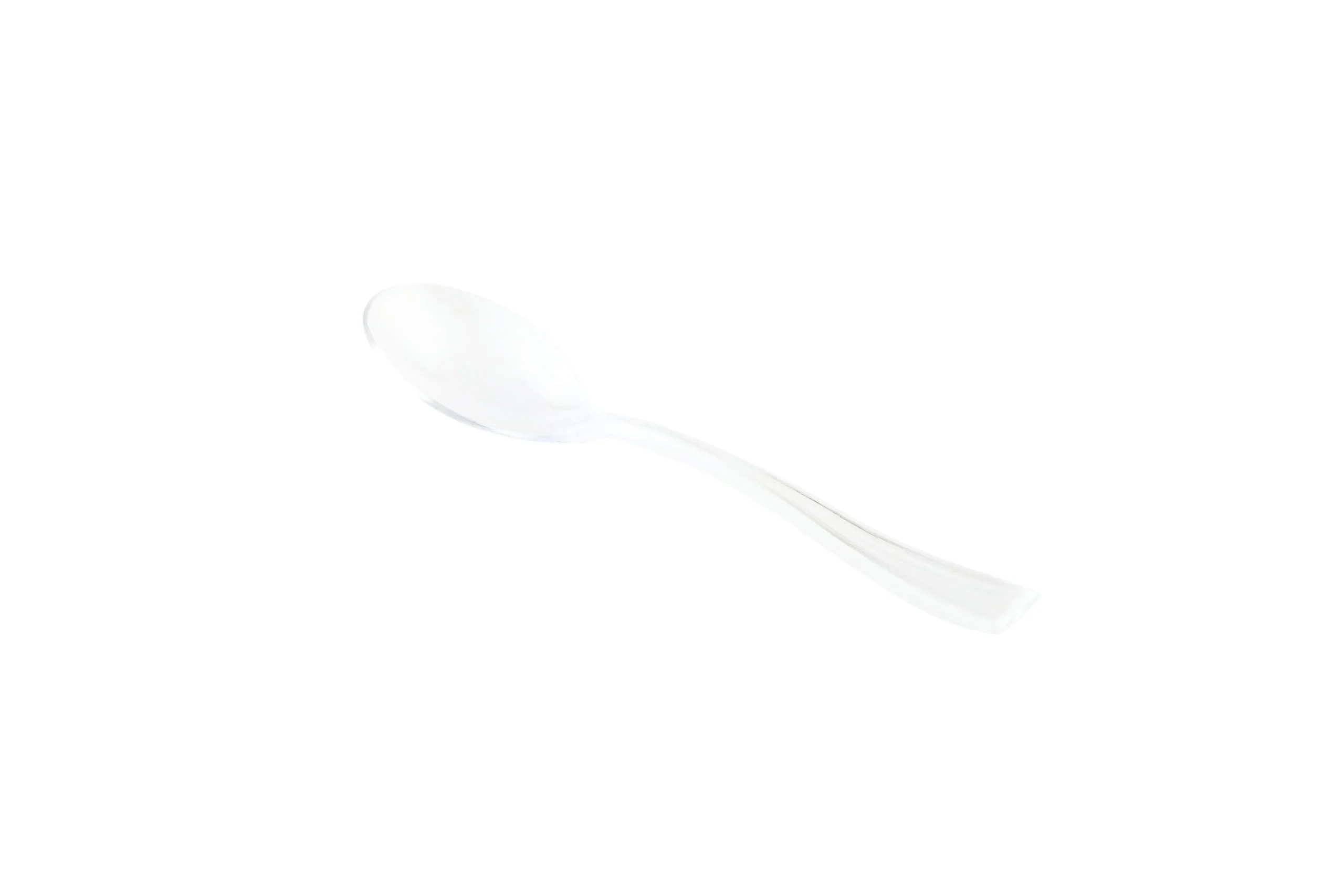 Spoons, Mini, Plastic, Clear, 4 Inch,100 - 1 EACH