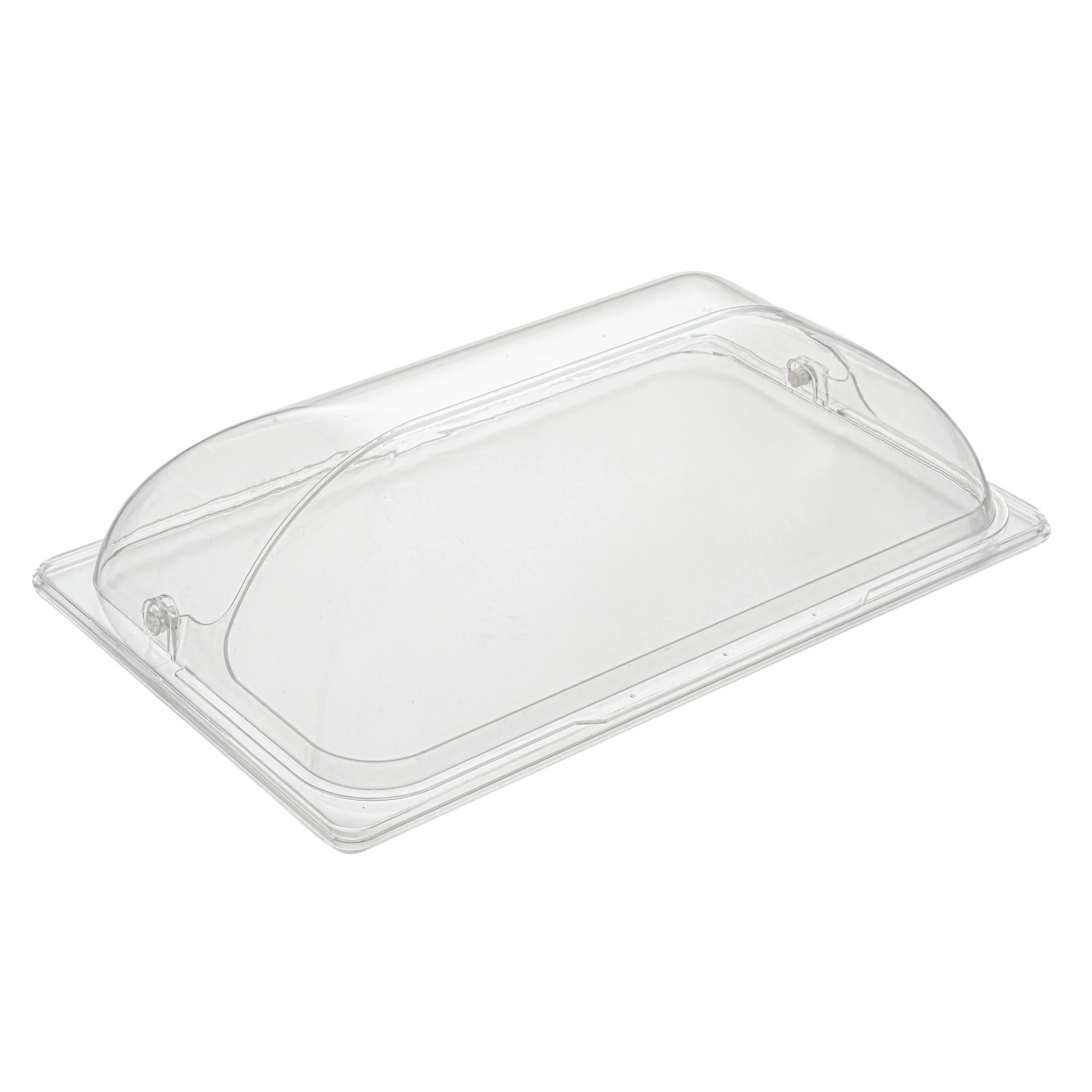 Lid, Dome Plate, 21 x 13.25 Inch, Clear, Polycarbonate,1 - 1 EACH