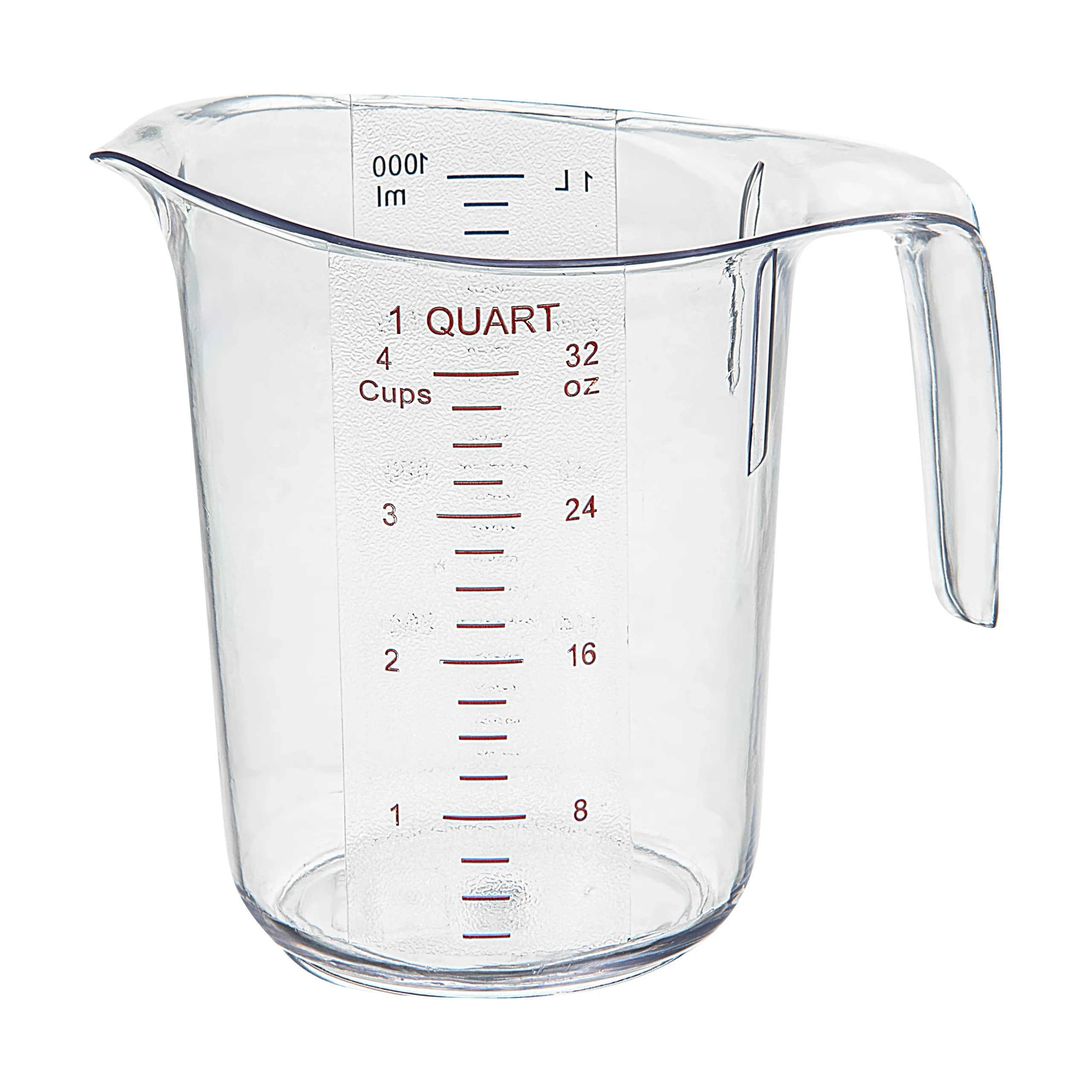 Cups, Measuring, 1 Quart, Clear, Plastic,10 - 1 EACH