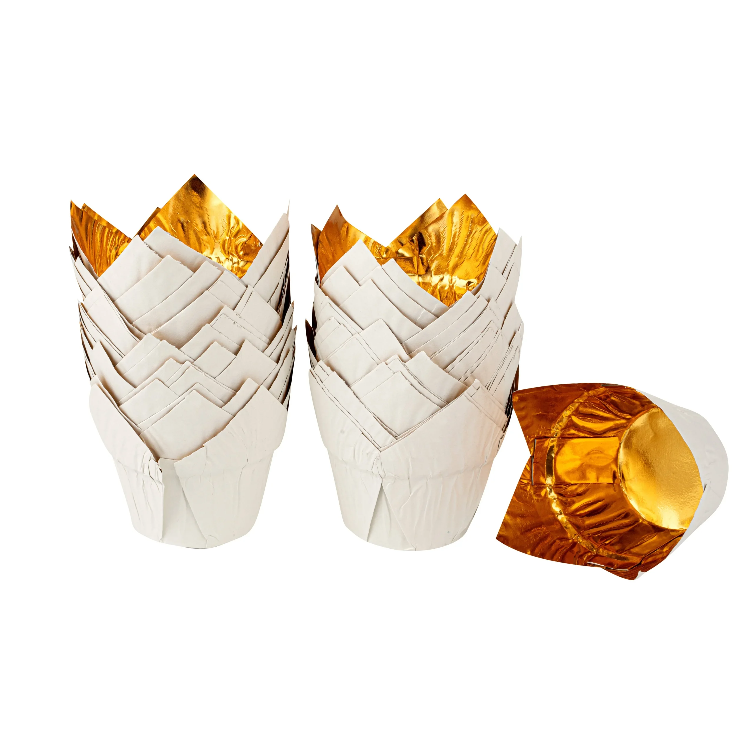 Cups, Baking, Panificio 3.9 Ounce, Paper Tulip, White,500 - 1 EACH