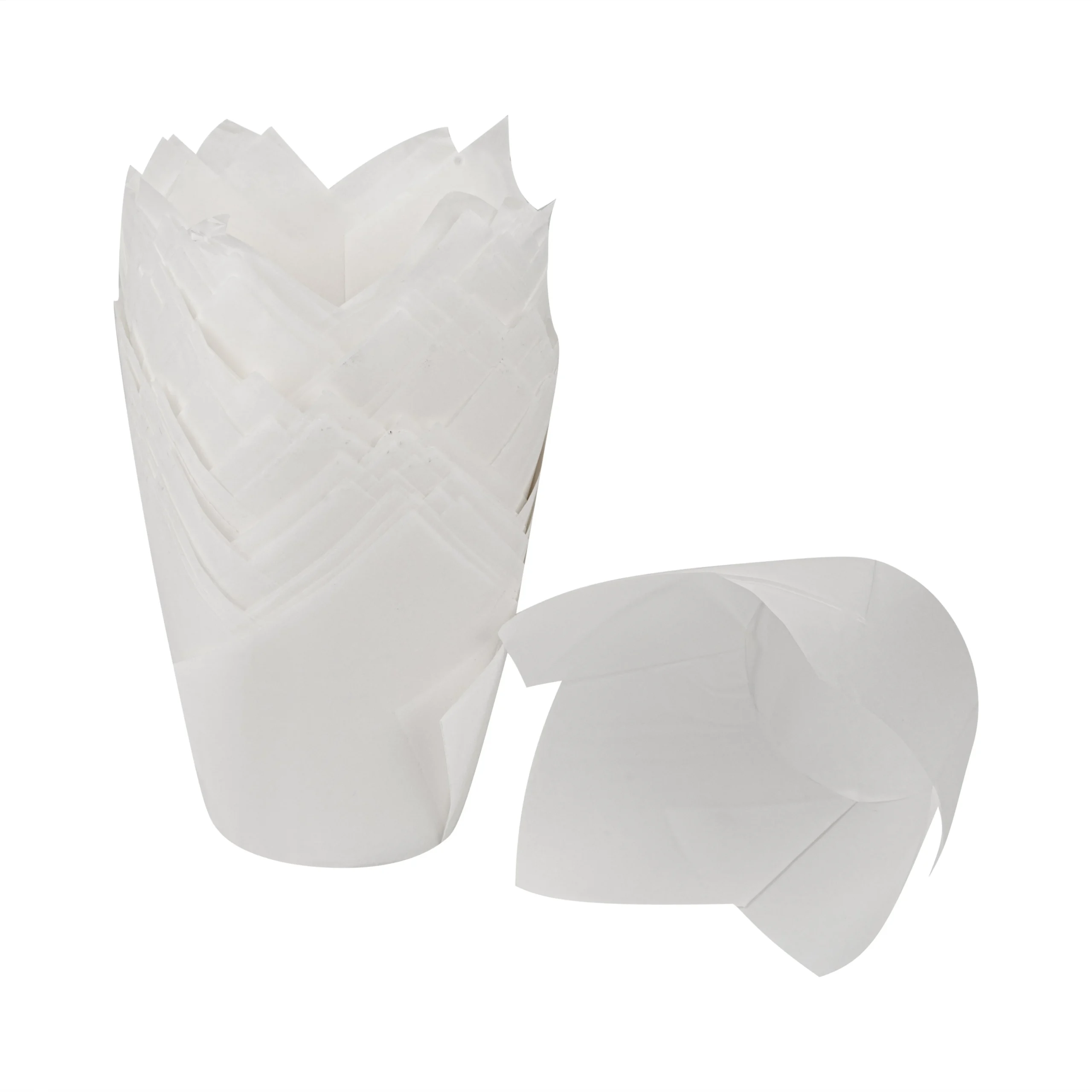 Cups, Baking, Panificio 3.5 Ounce, Paper Tulip, White,500 - 1 EACH