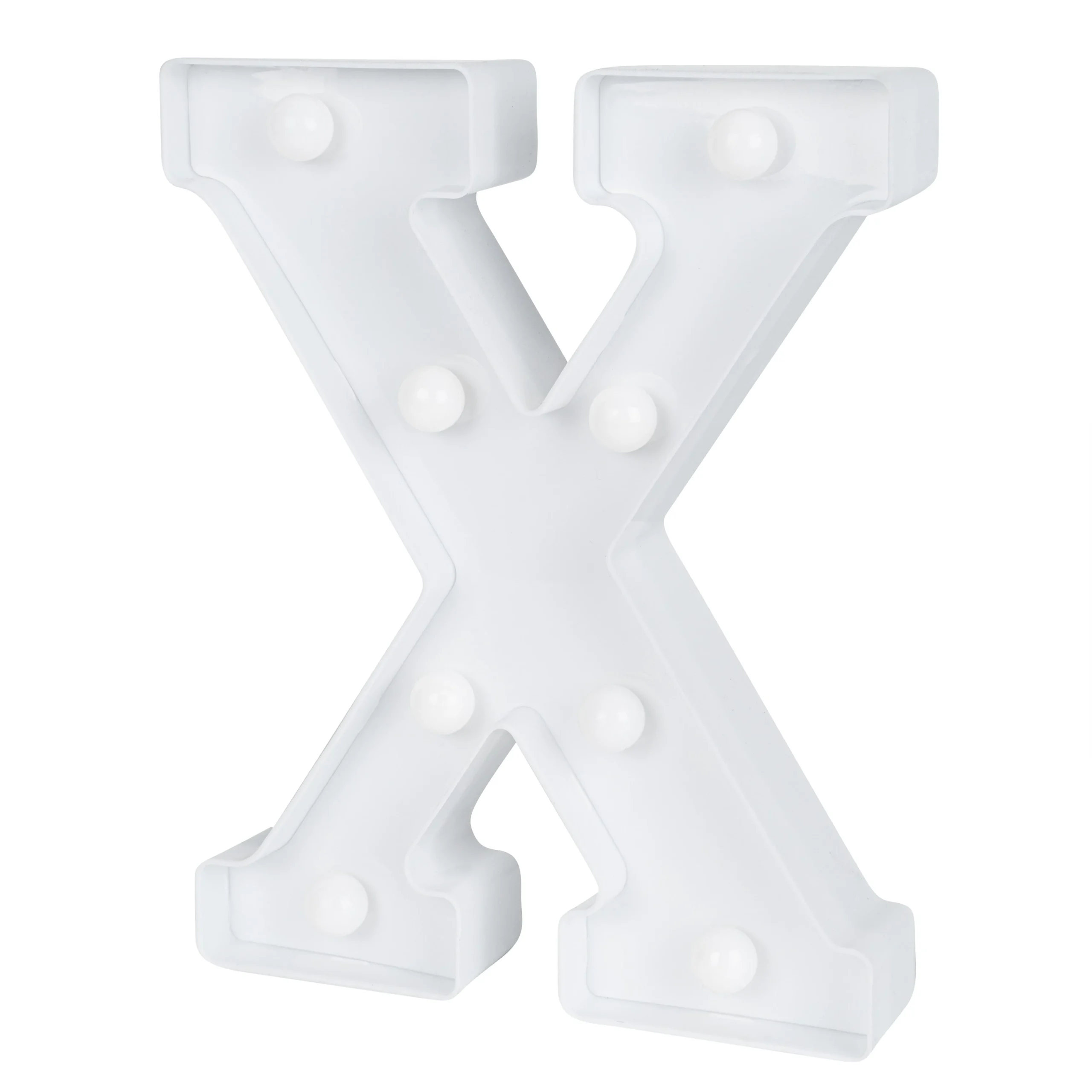 Sign, LED Marquee, 8.75 Inch, Letter X, White,1 - 1 EACH
