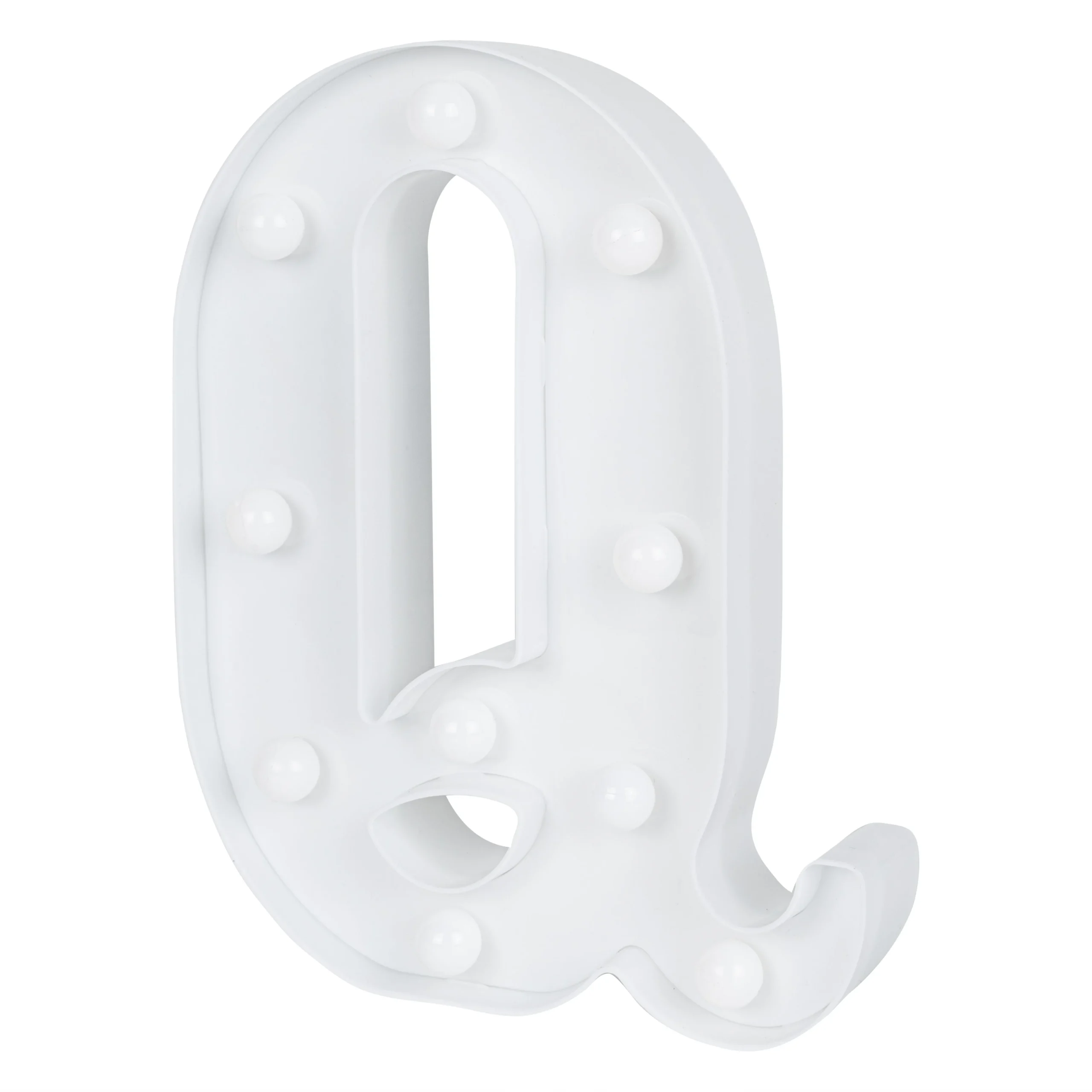 Sign, LED Marquee, 8.75 Inch, Letter Q, White,1 - 1 EACH