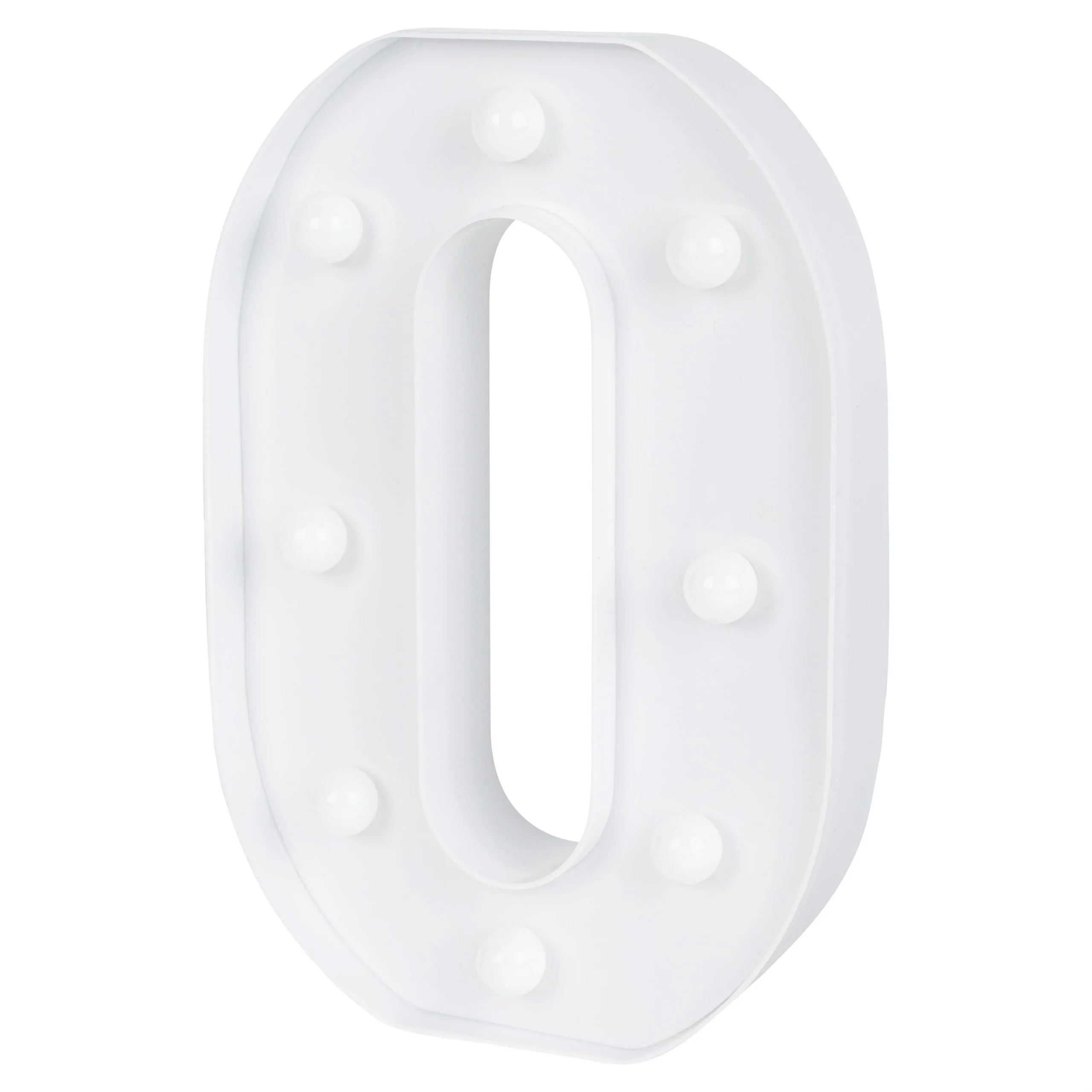 Sign, LED Marquee, 8.75 Inch, Letter O, White,1 - 1 EACH