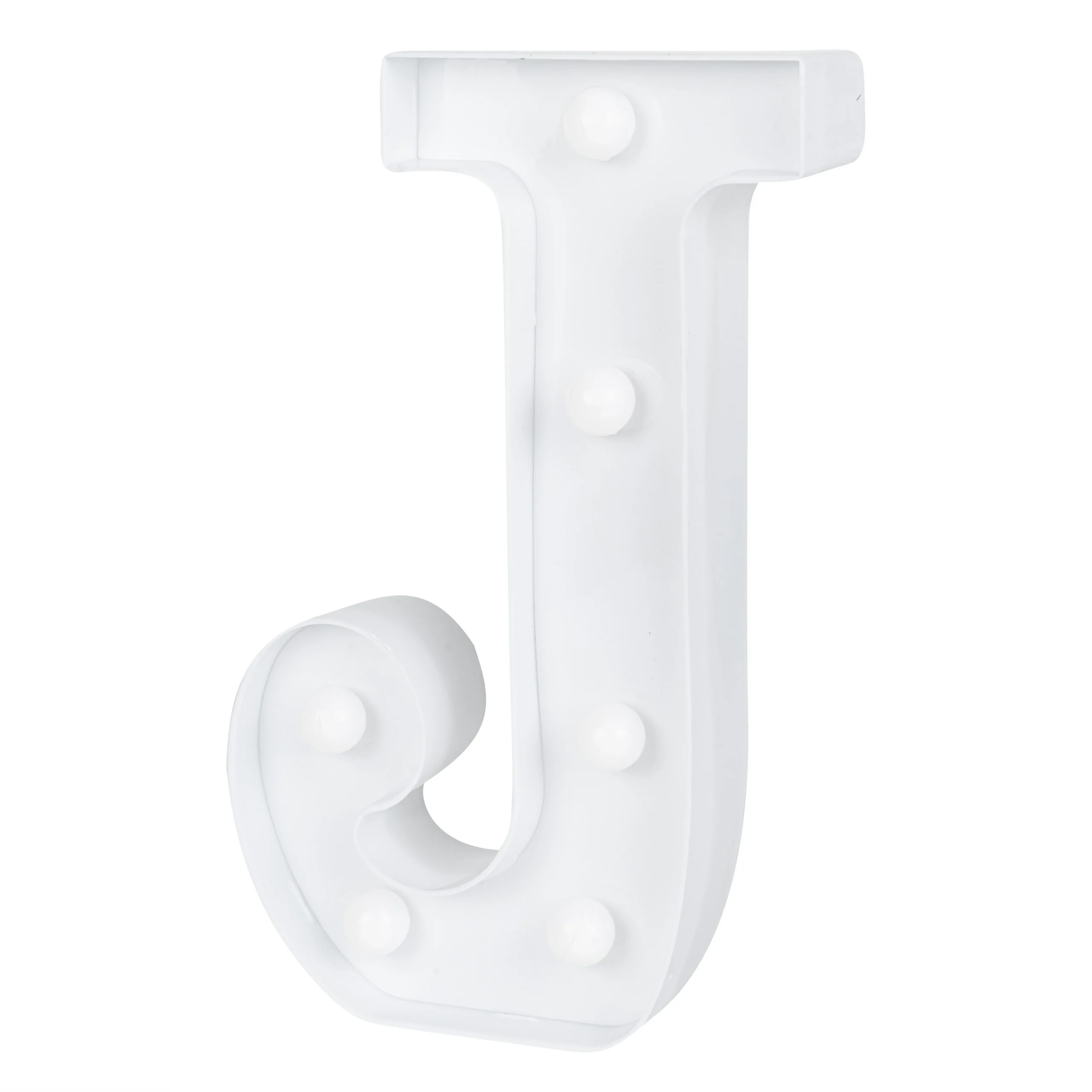 Sign, LED Marquee, 8.75 Inch, Letter J, White,1 - 1 EACH