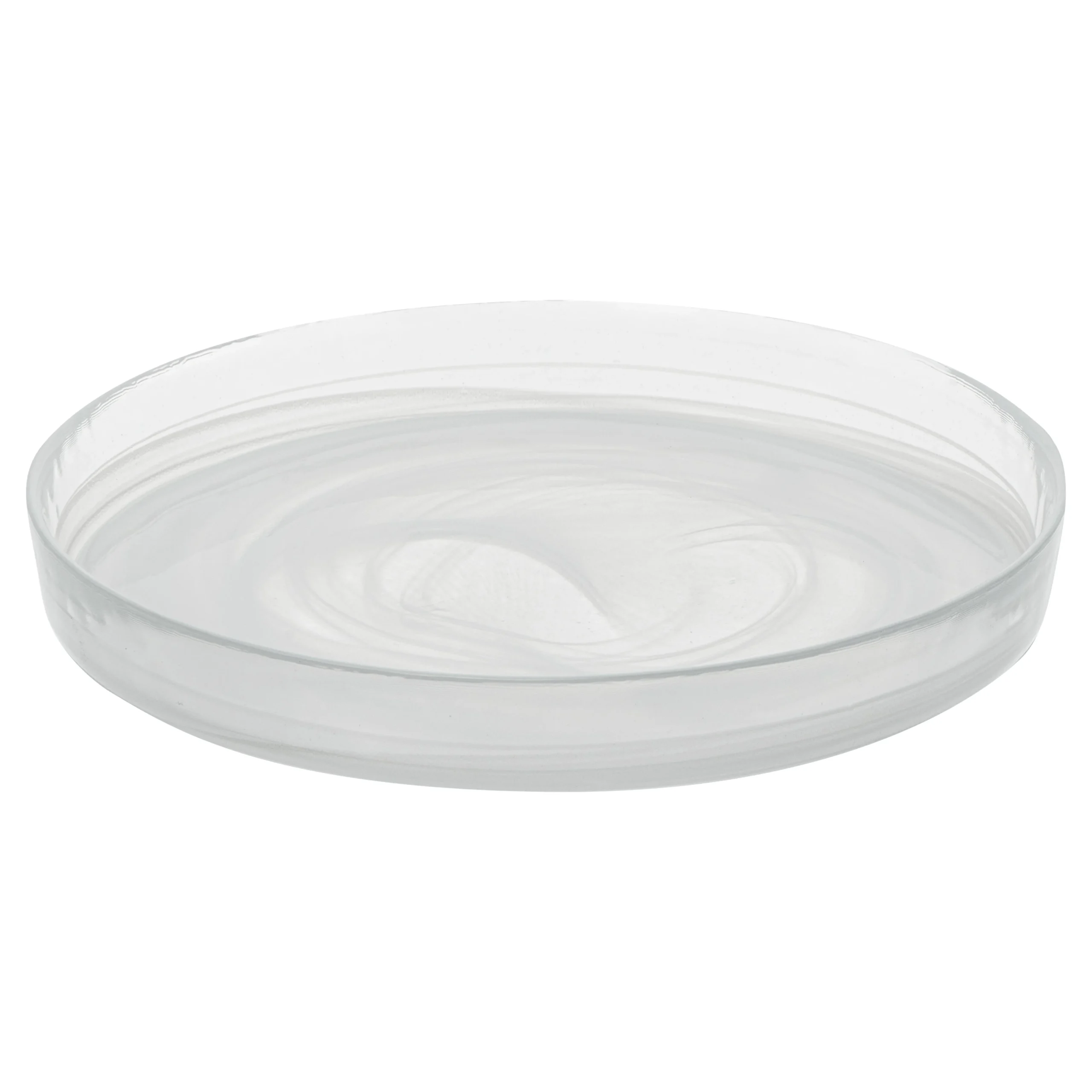 Plate, Vetri 8.25 x 8.25 x 1 Inch, Glass, White Alabaster, Round,1 - 1 EACH