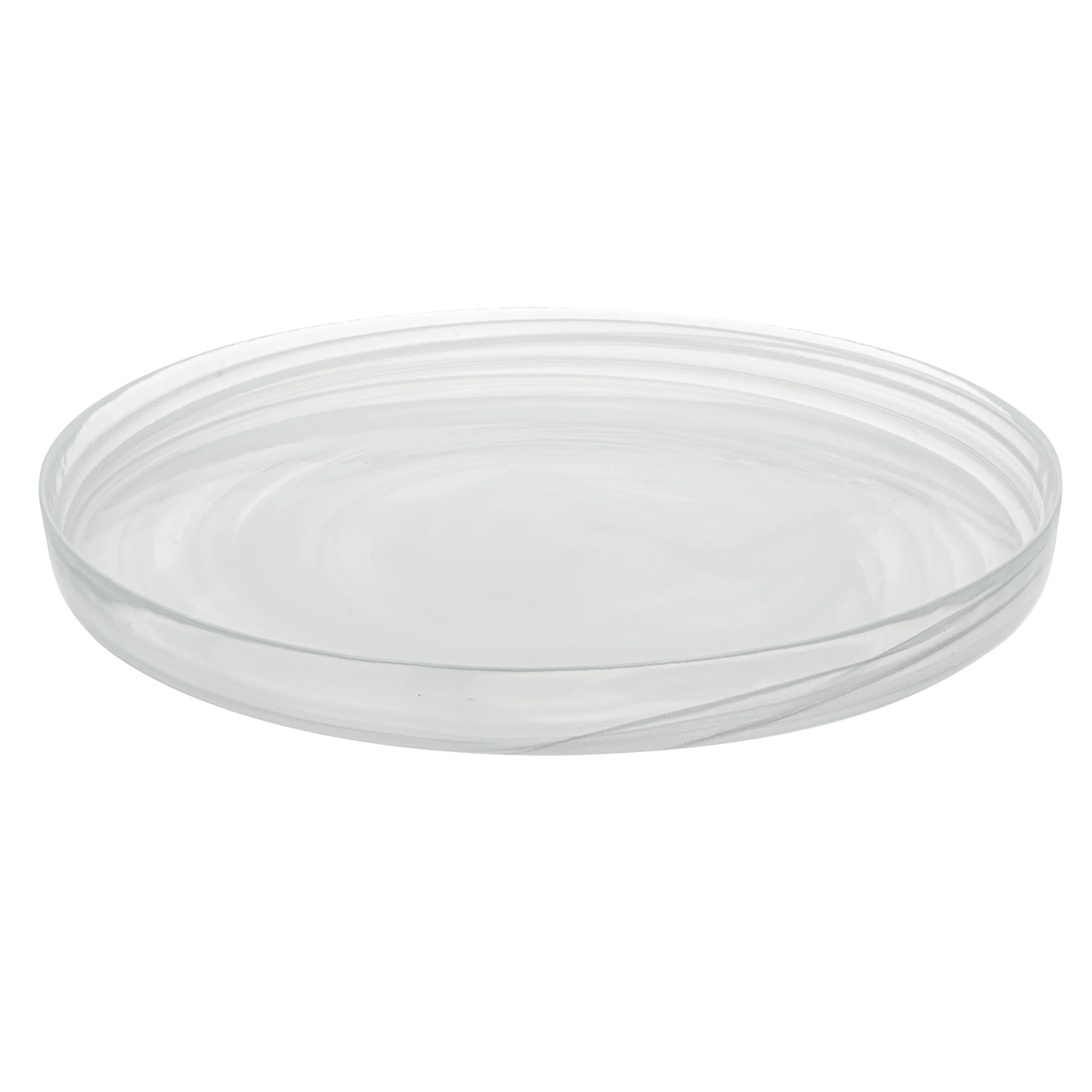 Plate, Vetri 13 x 13 x 1.5 Inch, Glass, White Alabaster, Round,1 - 1 EACH