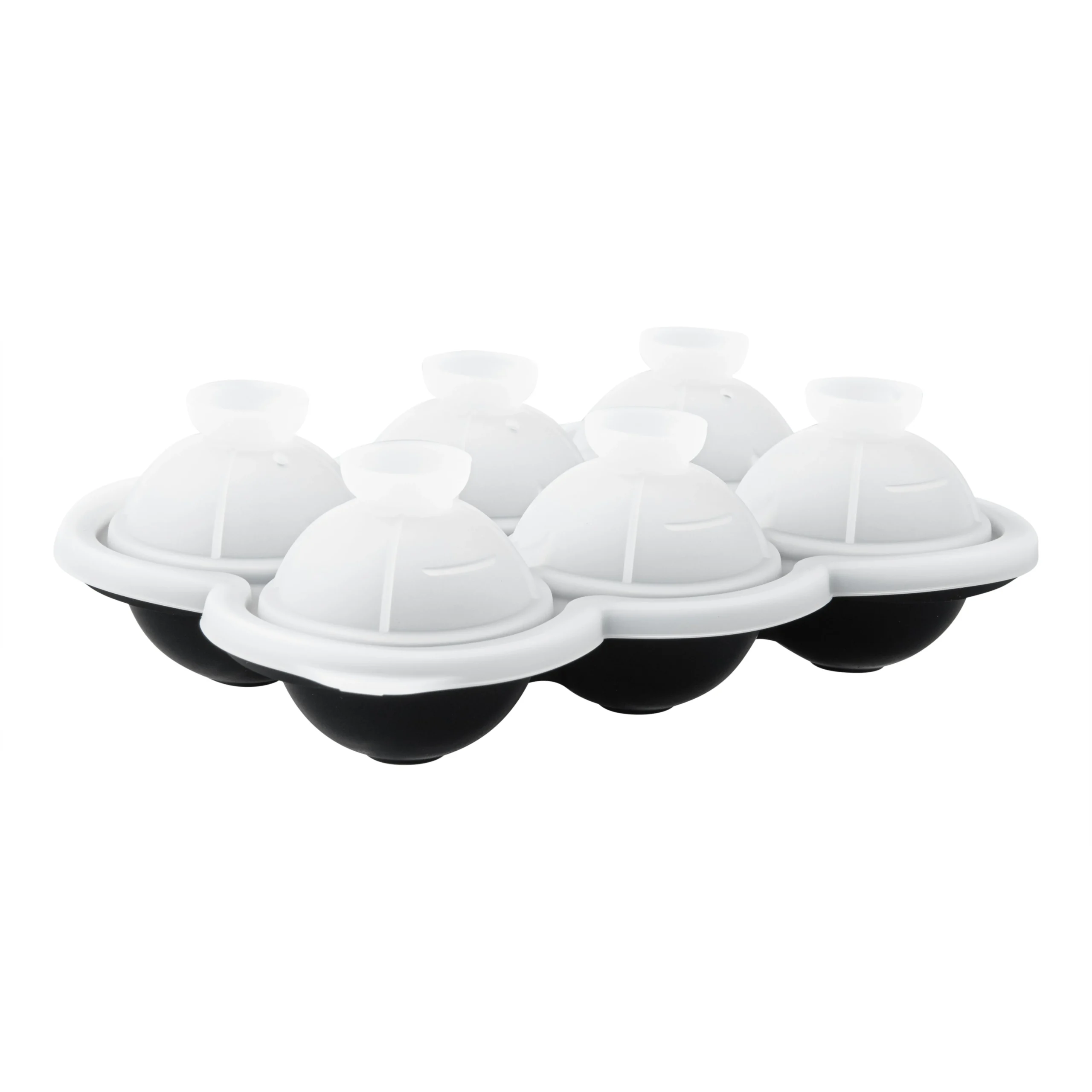 Mold, Ice, 6 Compartment, Sphere, Black, Silicone,1 - 1 EACH