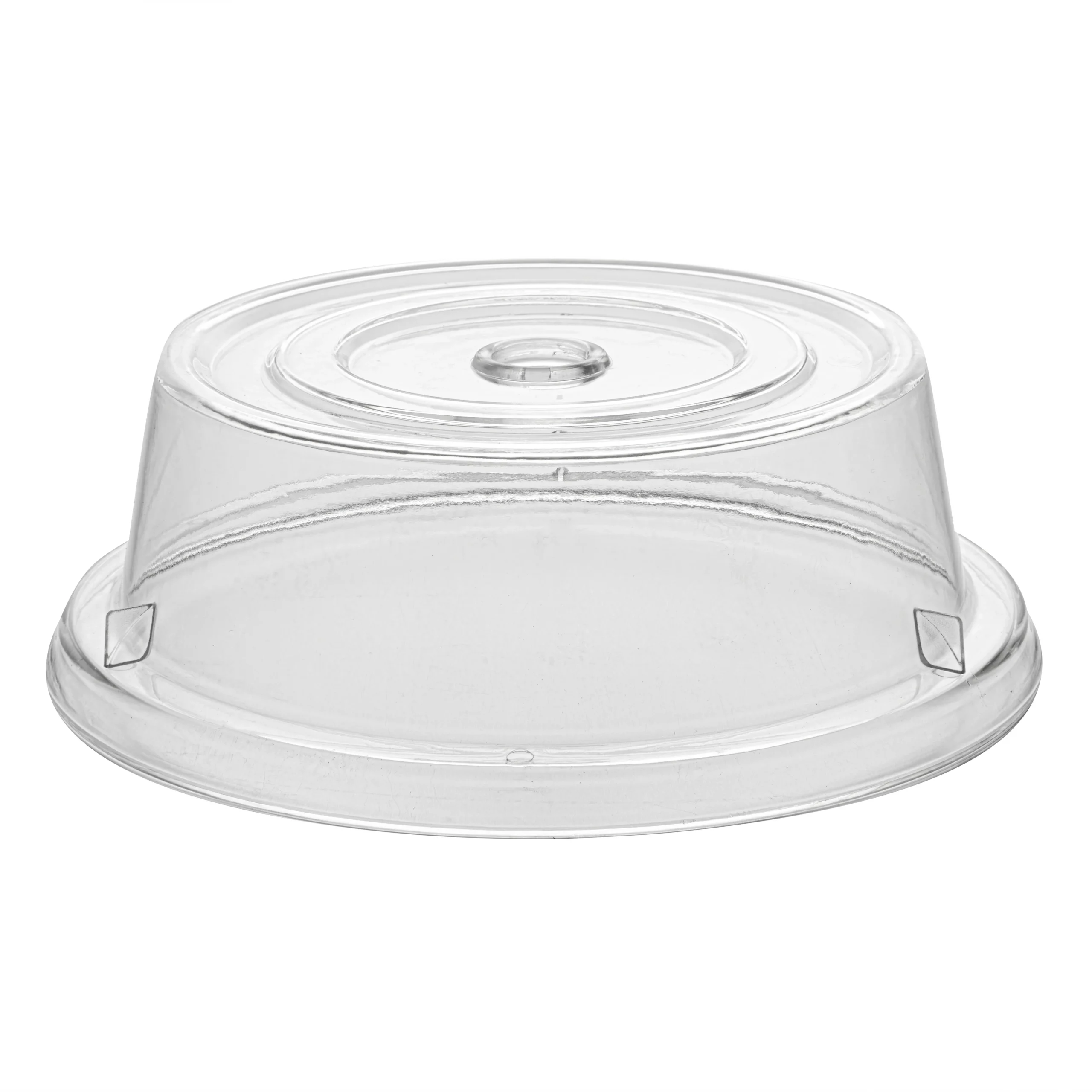 Lids, Dome Plate, 8.5 Inch, Clear, Polycarbonate,10 - 1 EACH