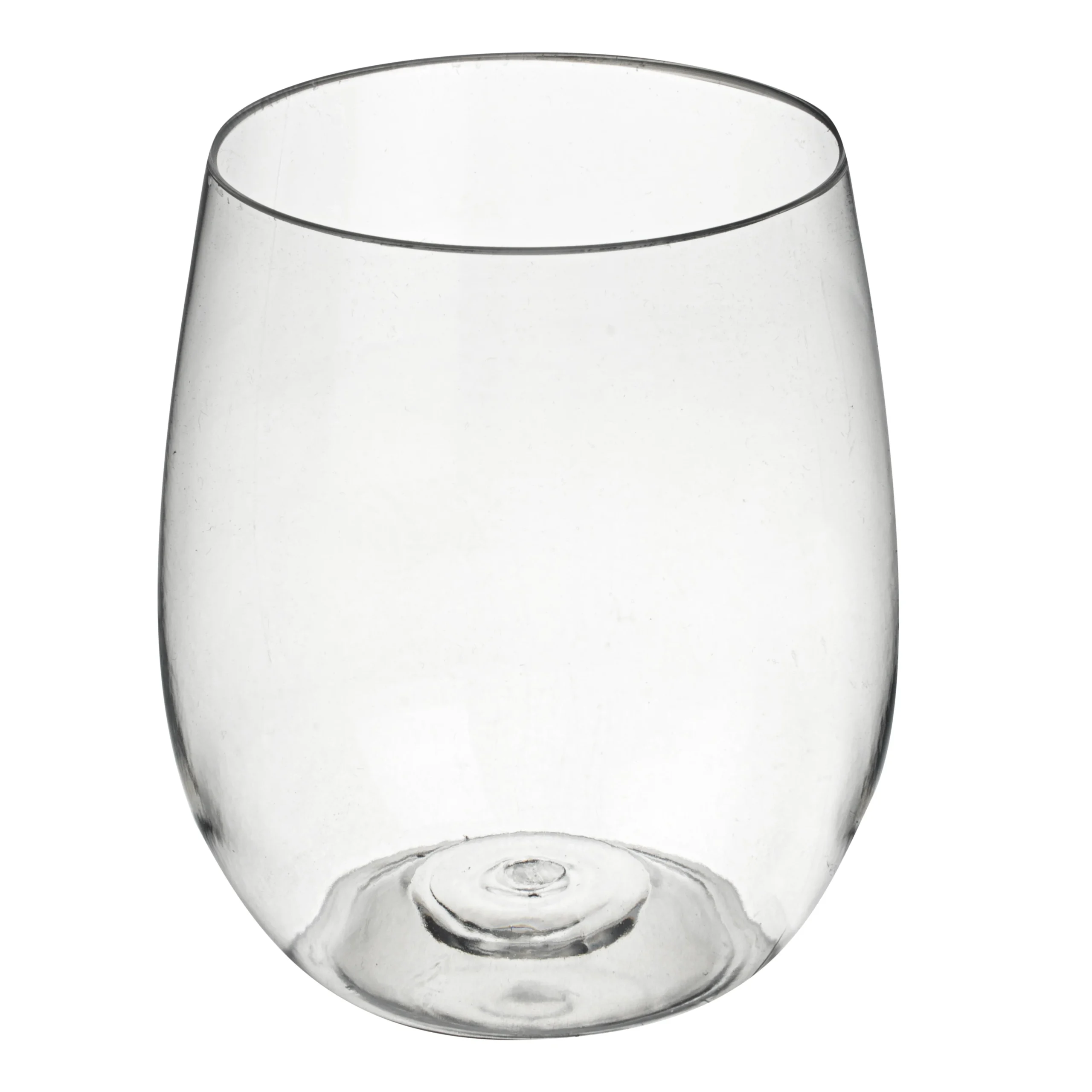 Cups, Wine, 12 Ounce, Plastic, Clear, Stemless,10 - 1 EACH