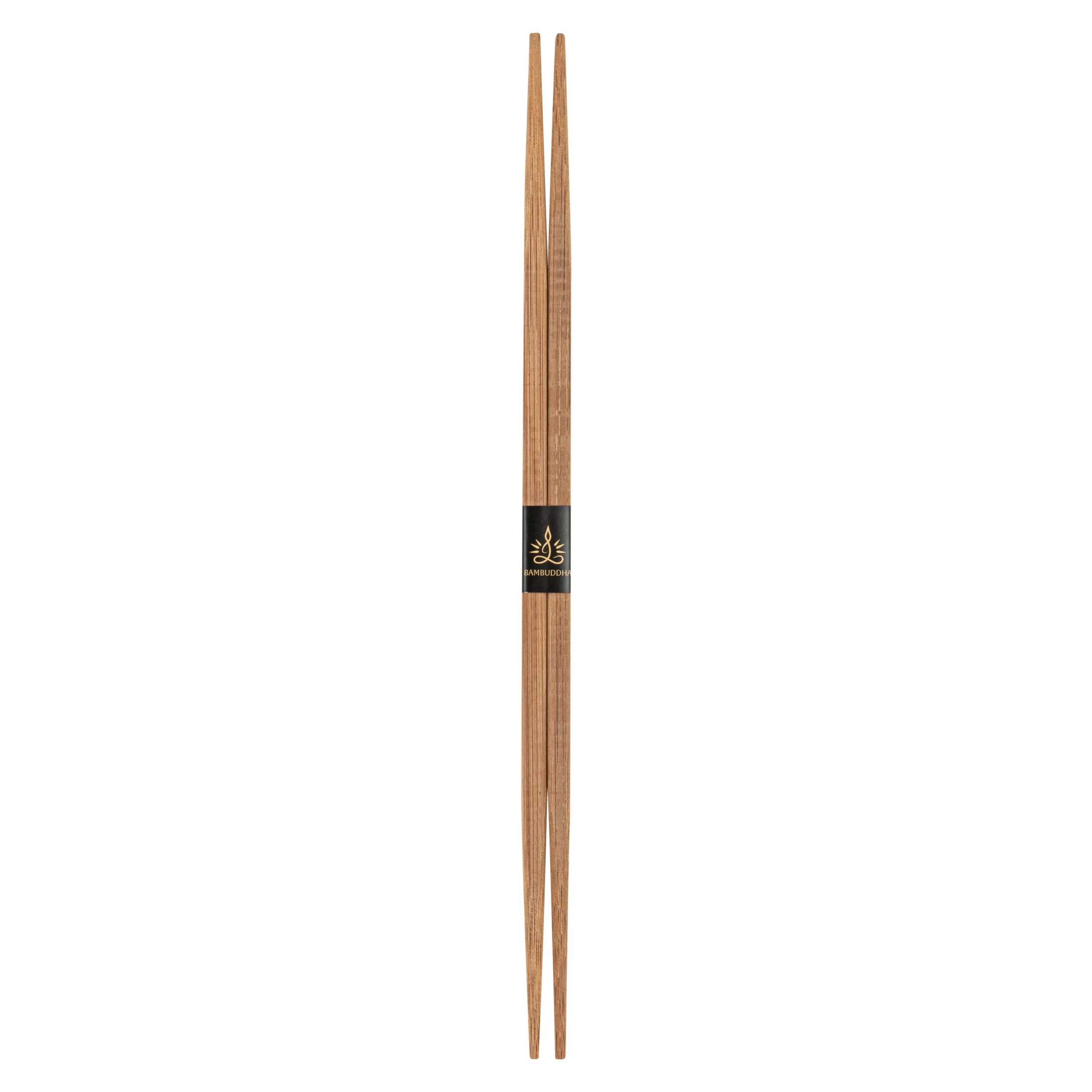 Chopsticks, Bambuddha Contour, Bamboo, Brown, 9.50 Inch, with Paper Band,1000 - 1 EACH