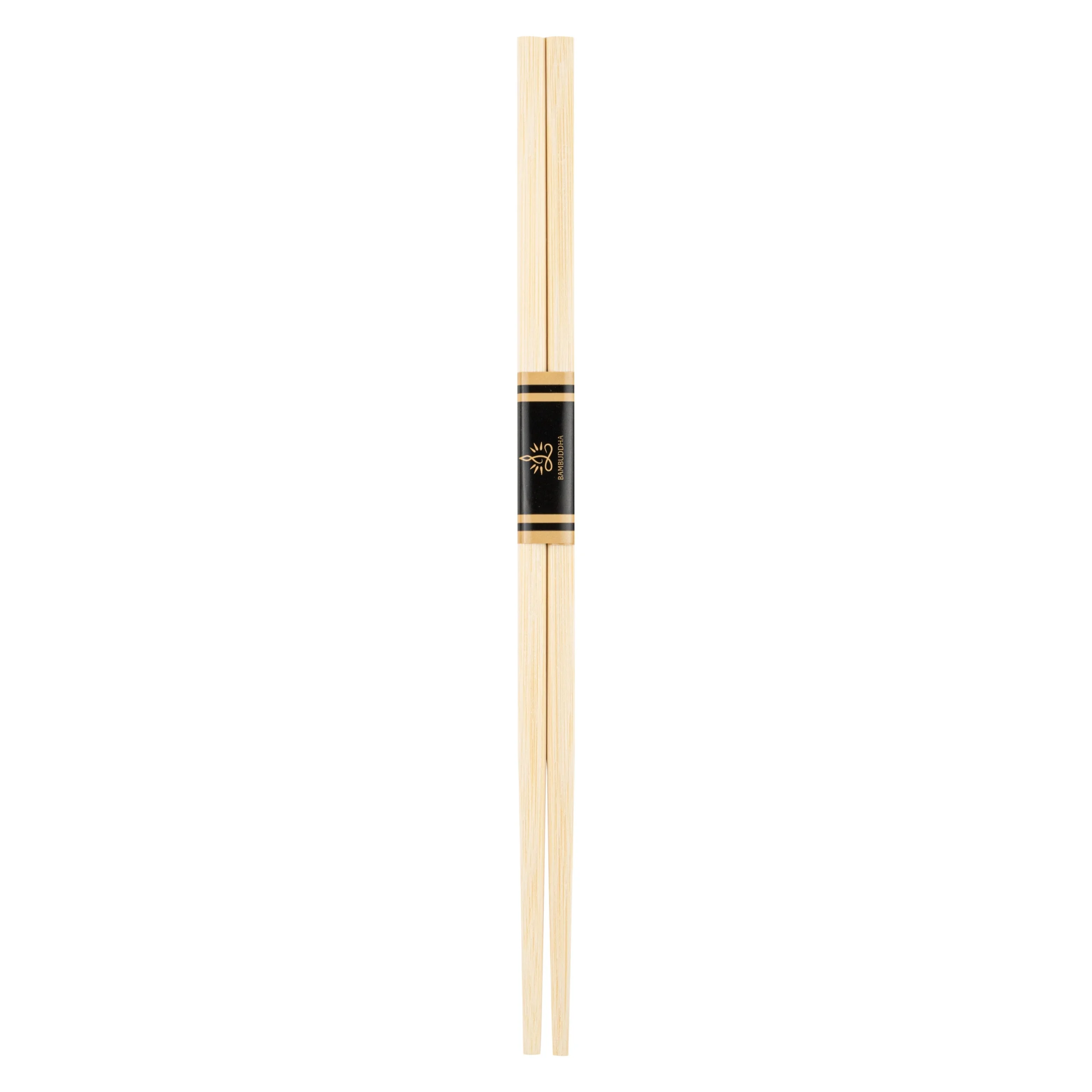 Chopsticks, Bambuddha Modern, Bamboo, Natural, 9.5 Inch, with Paper Band, Round Square,1000 - 1 EACH