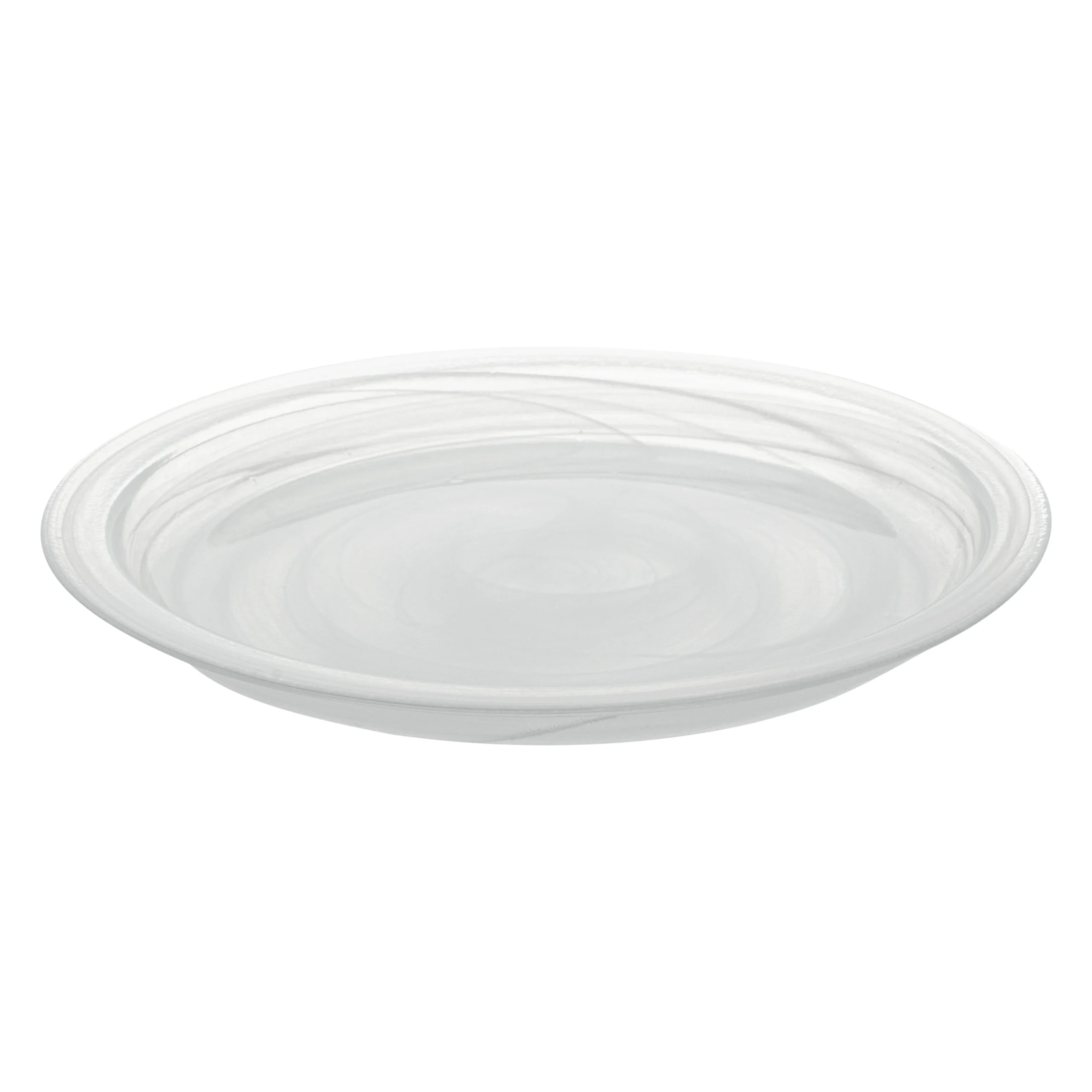 Plates, Vetri 8.25 x 8.25 x 0.75 Inch, Glass Solar, White, Round,6 - 1 EACH