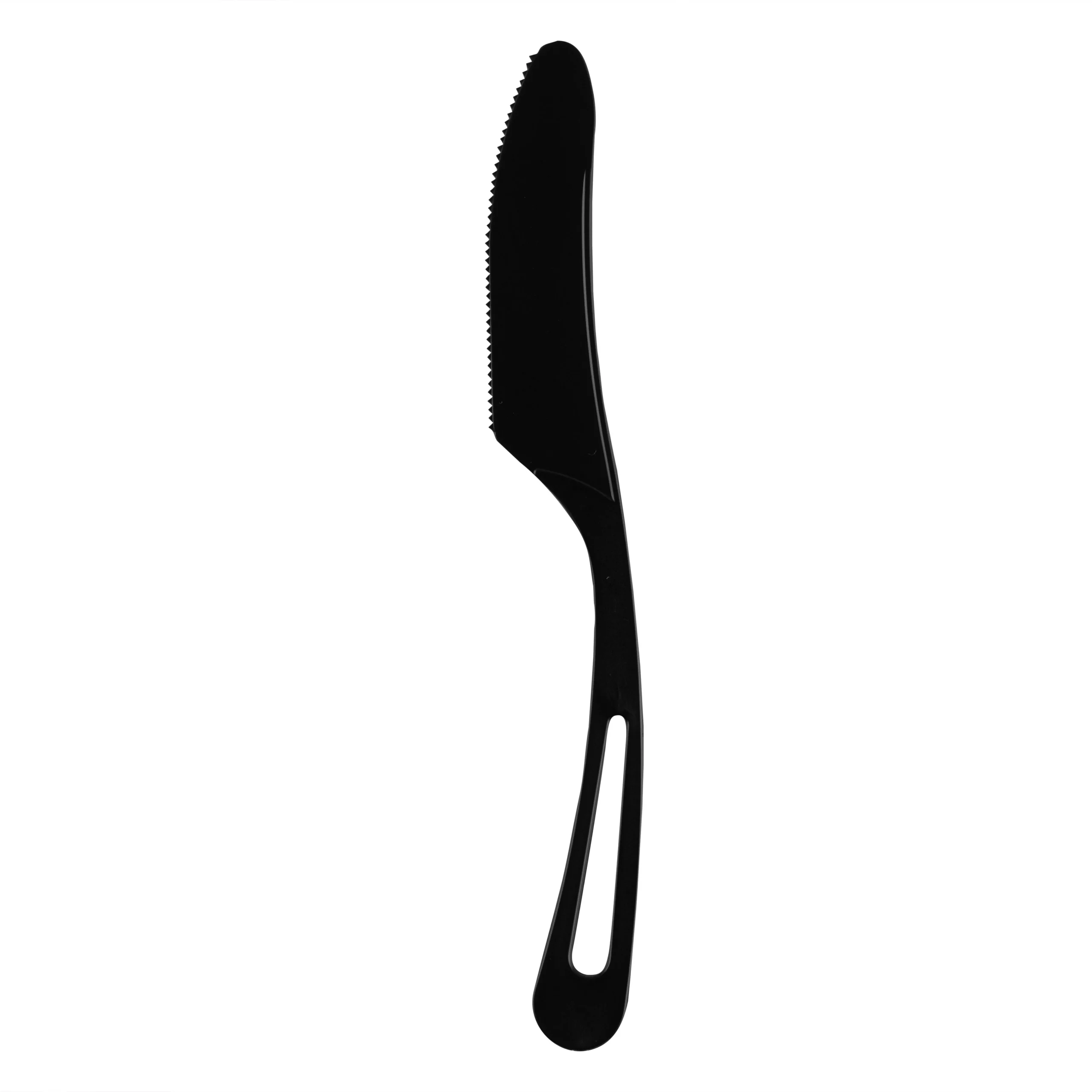 Knives, Basic Nature, Plastic, Black, 7.5 Inch, CPLA, Heat-Resistant,250 - 1 EACH