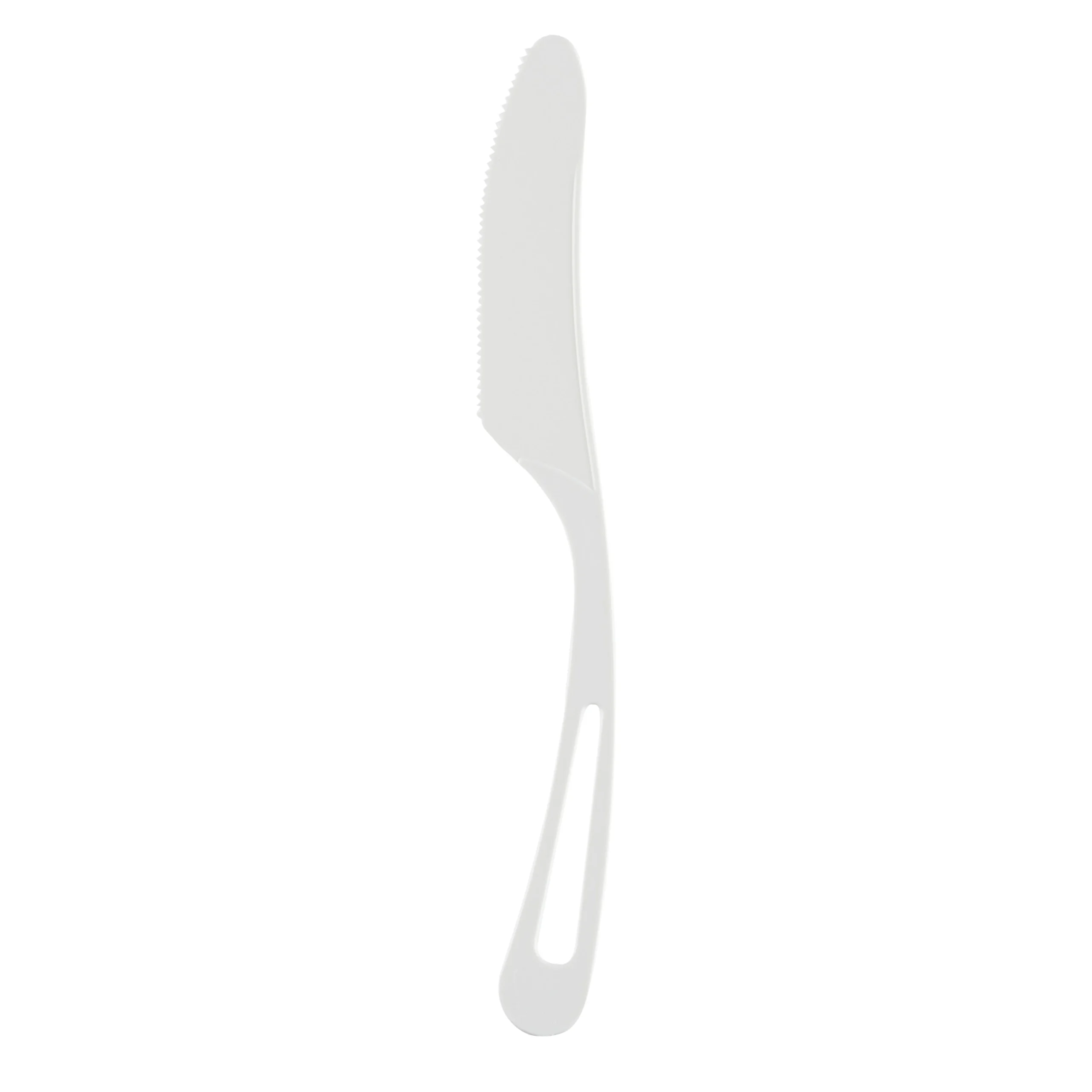 Knives, Basic Nature, Plastic, White, 7.5 Inch, CPLA, Heat-Resistant,250 - 1 EACH