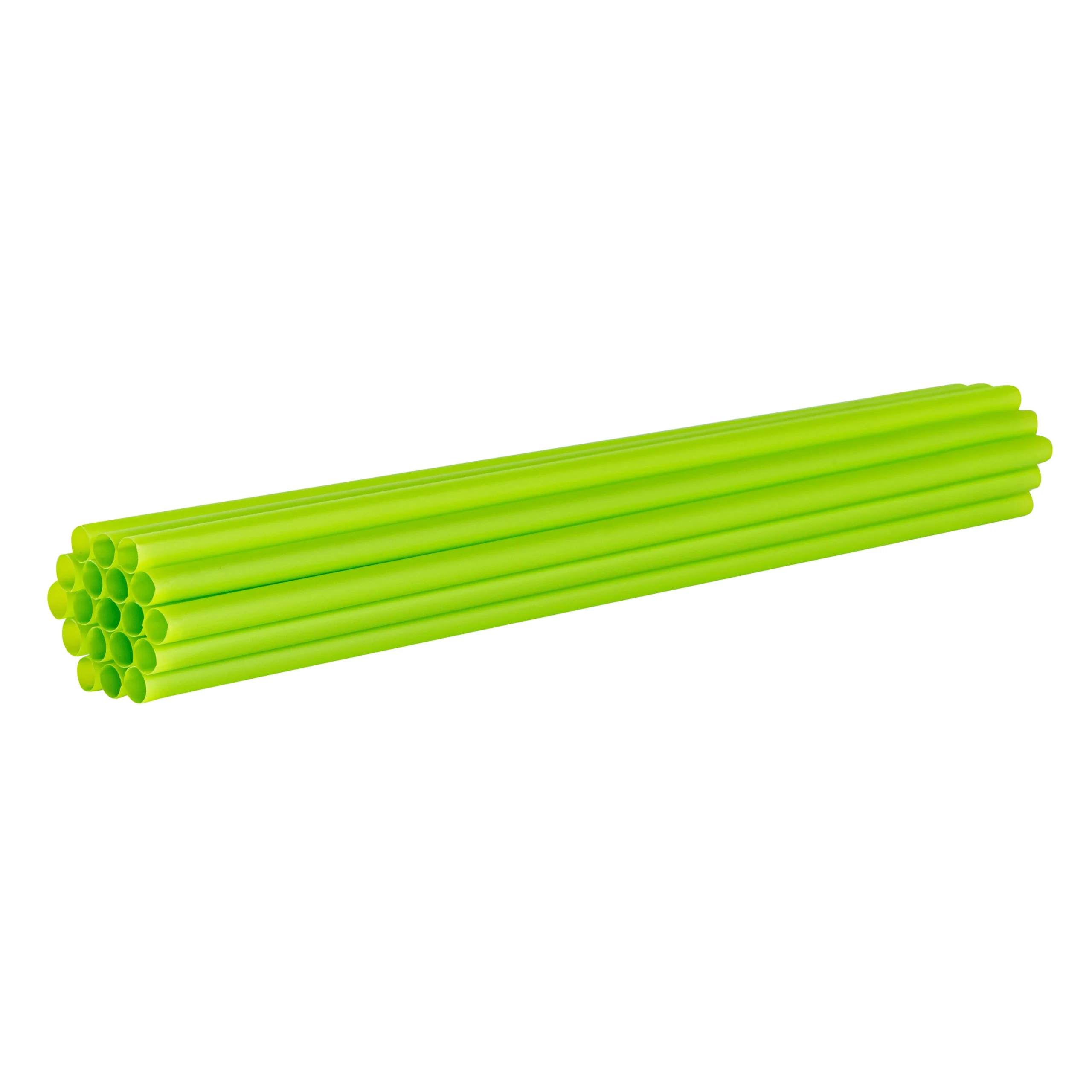 Straws, Basic Nature 8.25 Inch, Plastic, Green, PLA & PBAT,2000 - 1 EACH