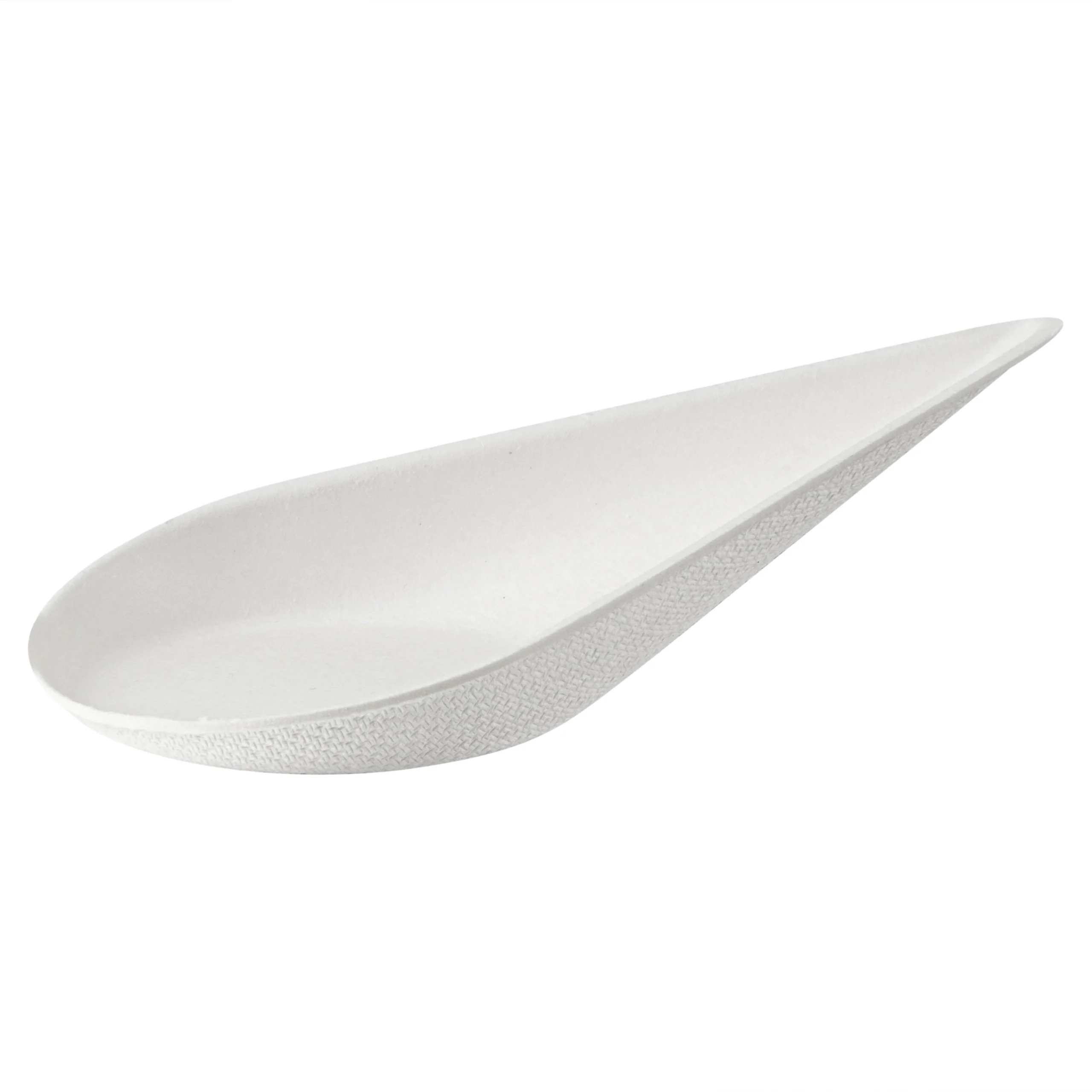 Spoons, Tasting, Pulp Safe, Sugarcane, White, Teardrop, 4.25 x 2 x 1.25 Inch,100 - 1 EACH