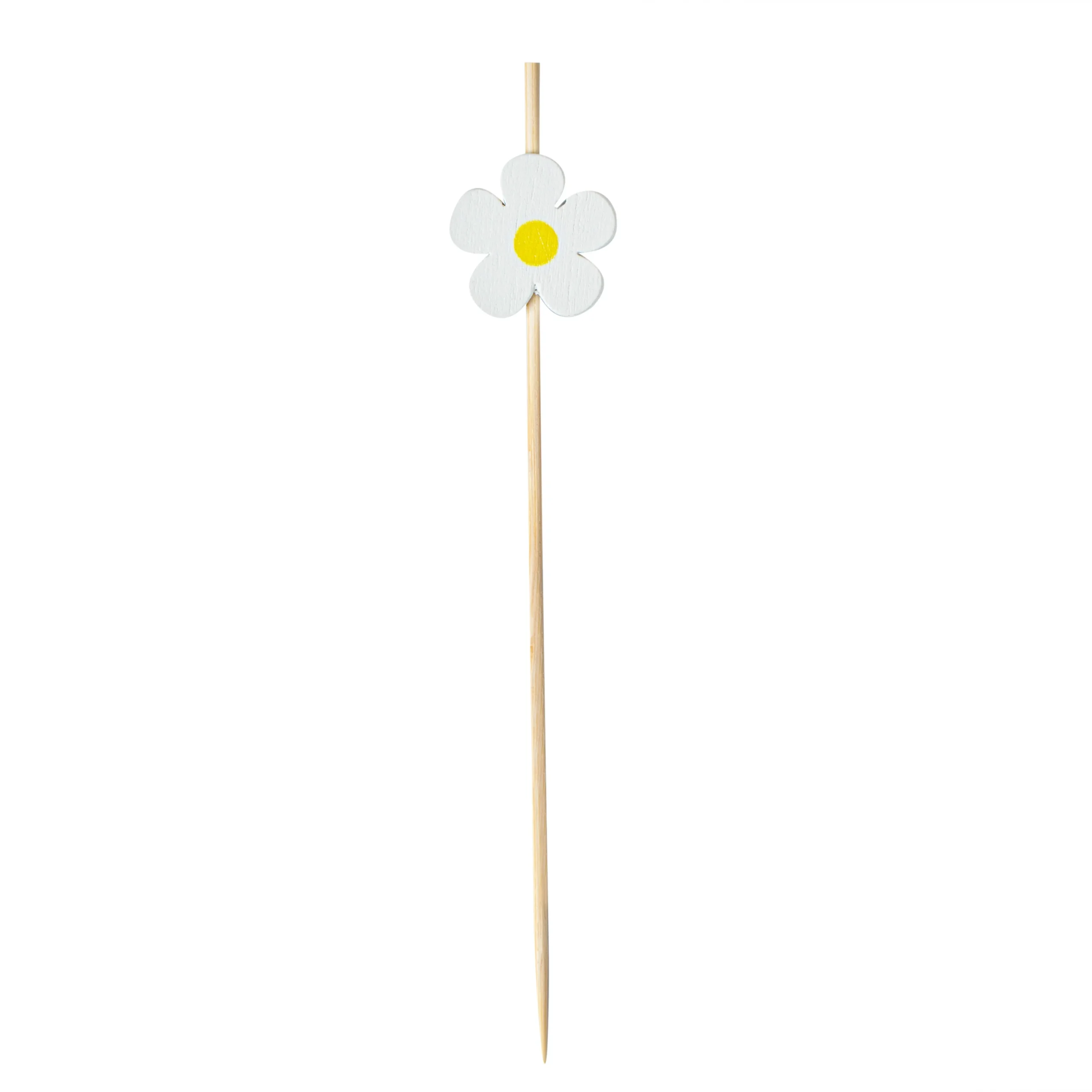Skewers, 4.75 Inch, Bamboo, White Daisy,1000 - 1 EACH
