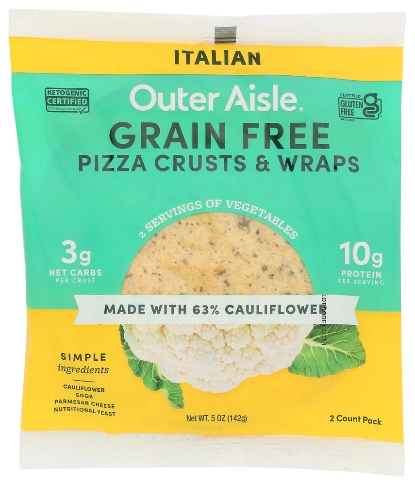 Crust, Cauliflower Pizza, Italian, 2.5 Ounce,12 - 2 COUNT