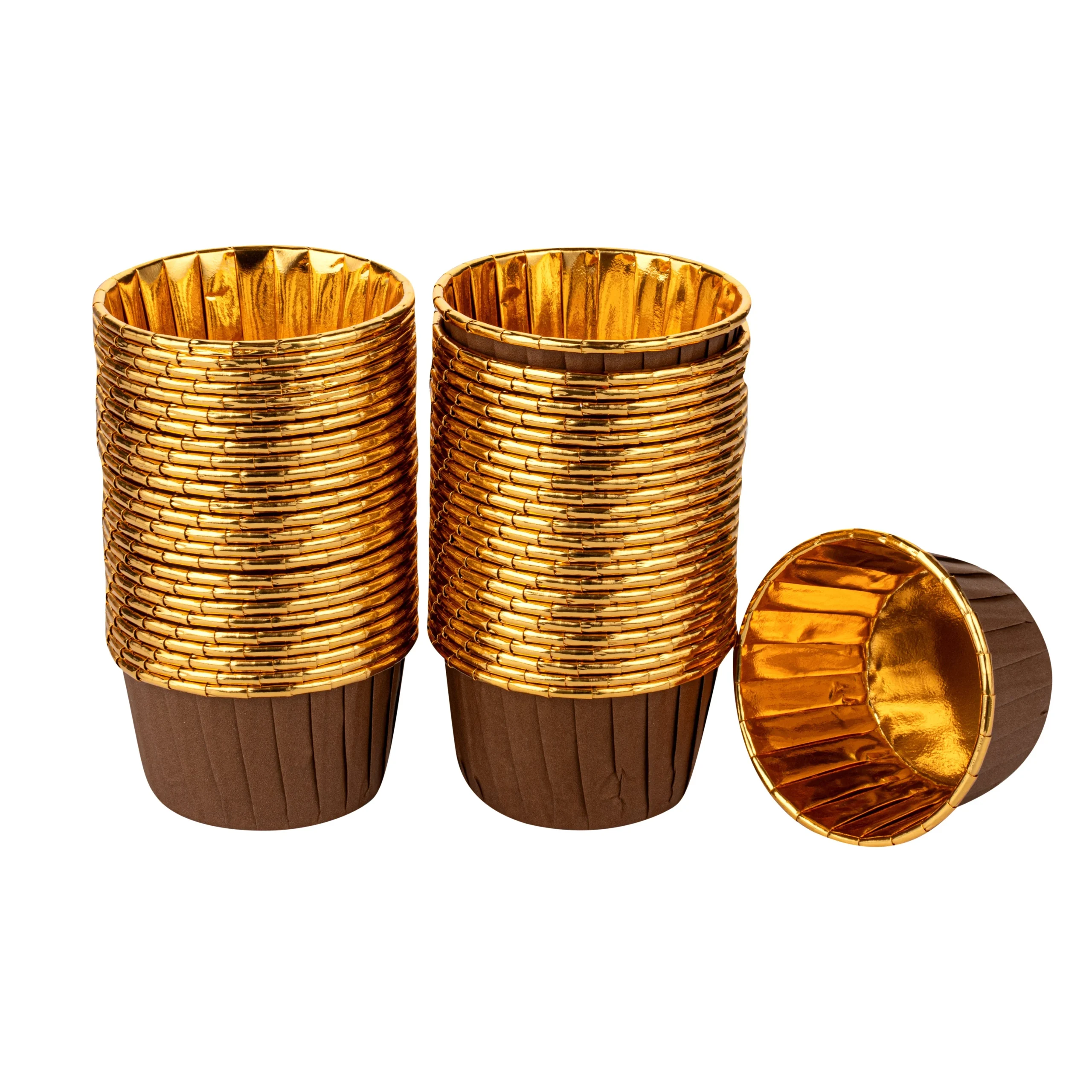 Cups, Baking, 3.50 Ounce, Paper, Brown, 2.75 x 2.75 x 1.50 Inch,50 - 1 EACH